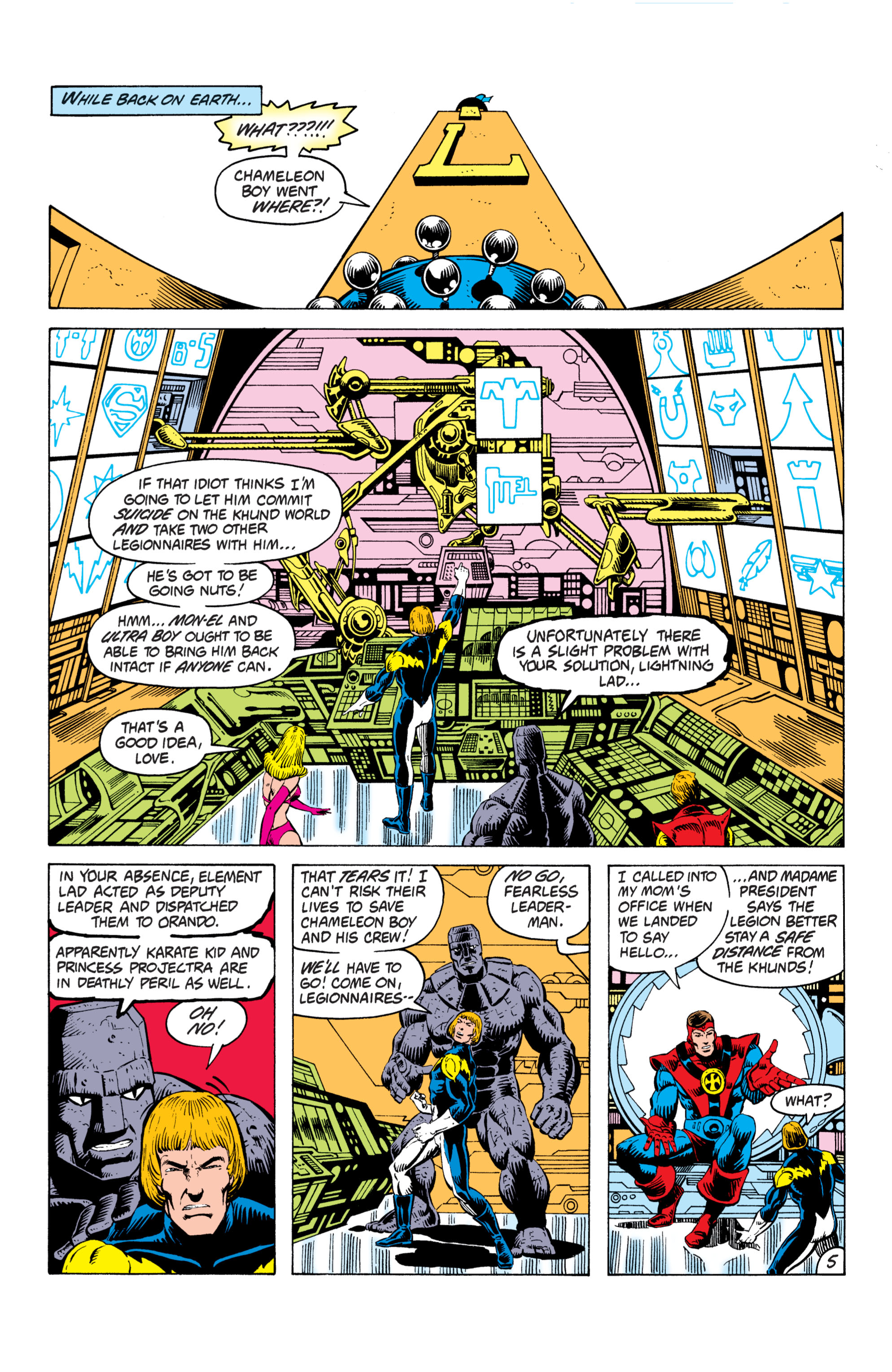 Read online Legion of Super-Heroes (1980) comic -  Issue #287 - 6
