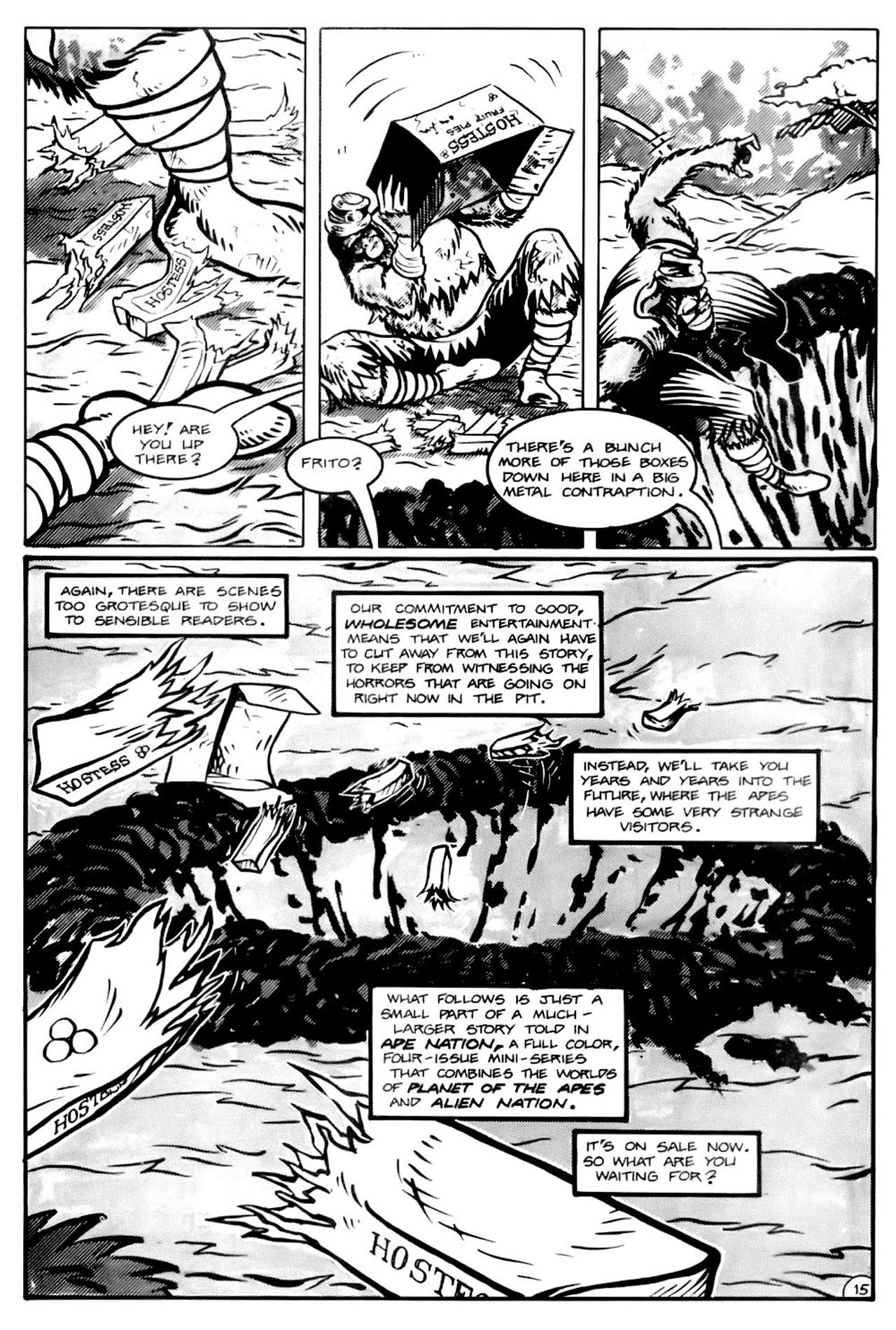 Read online Planet of the Apes (1990) comic -  Issue #13 - 17