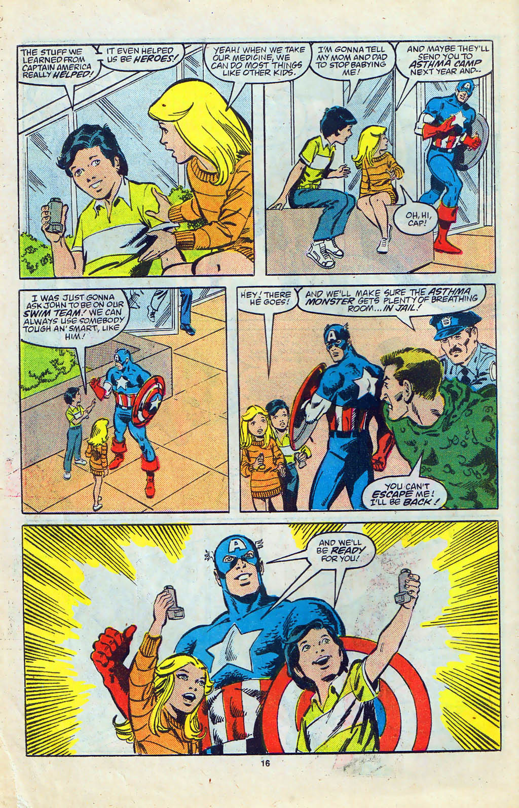 Read online Captain America Meets the Asthma Monster comic -  Issue # Full - 18