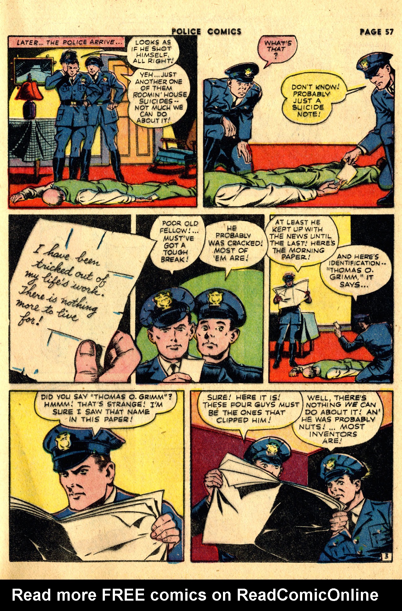 Read online Police Comics comic -  Issue #23 - 59