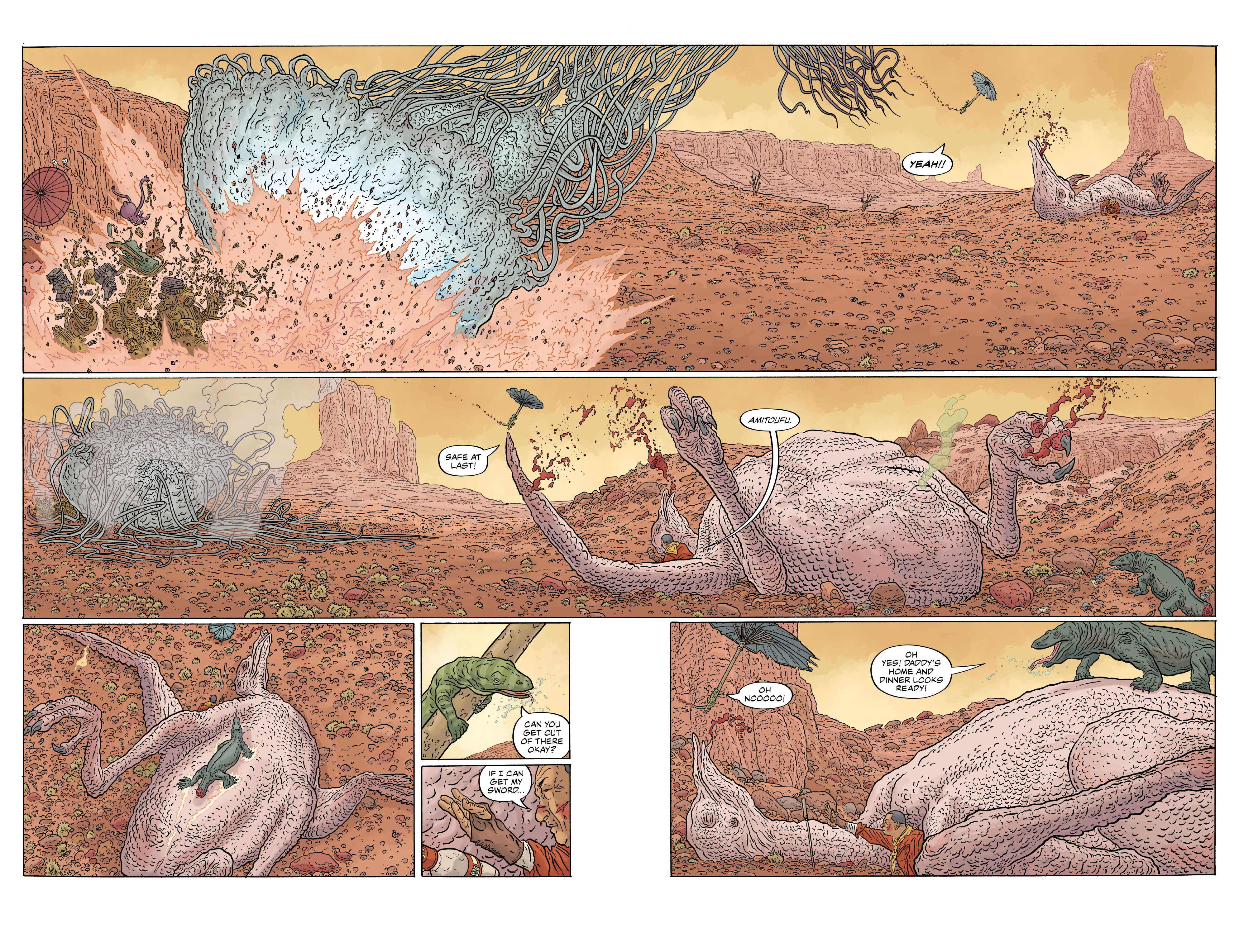 Read online Shaolin Cowboy: Cruel to Be Kin comic -  Issue #3 - 8