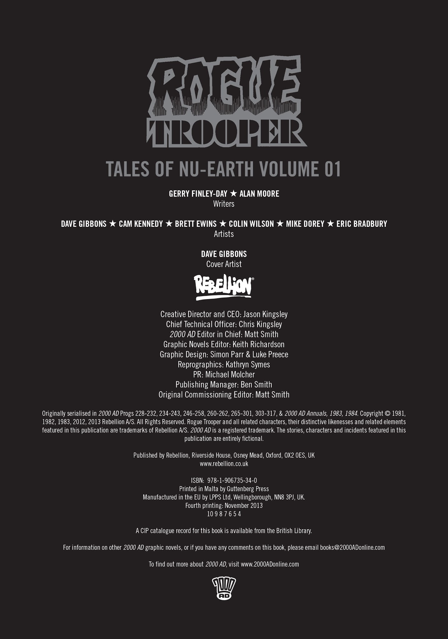 Read online Rogue Trooper: Tales of Nu-Earth comic -  Issue # TPB 1 - 4