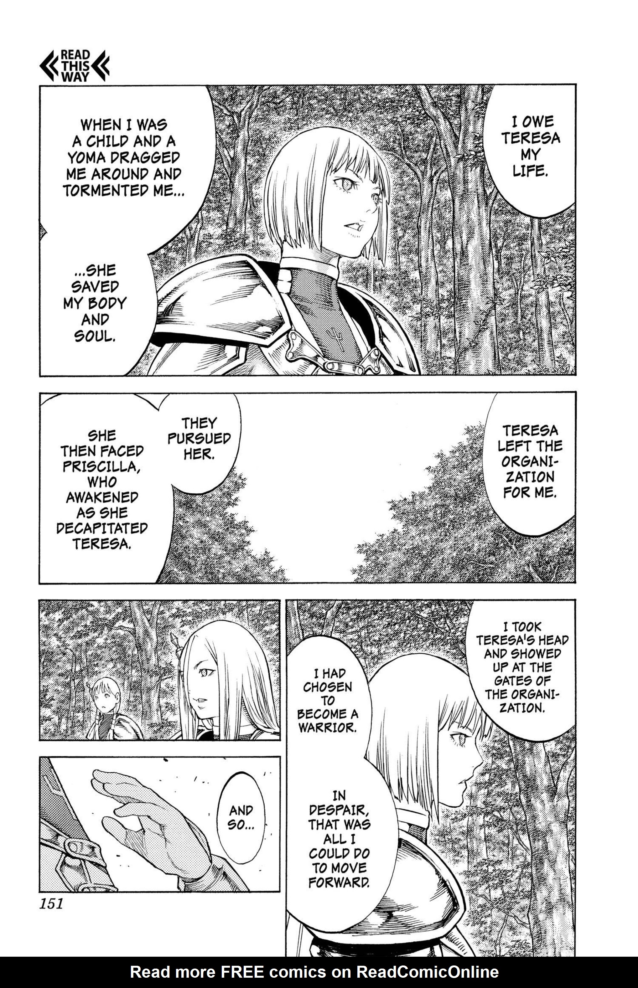 Read online Claymore comic -  Issue #23 - 137