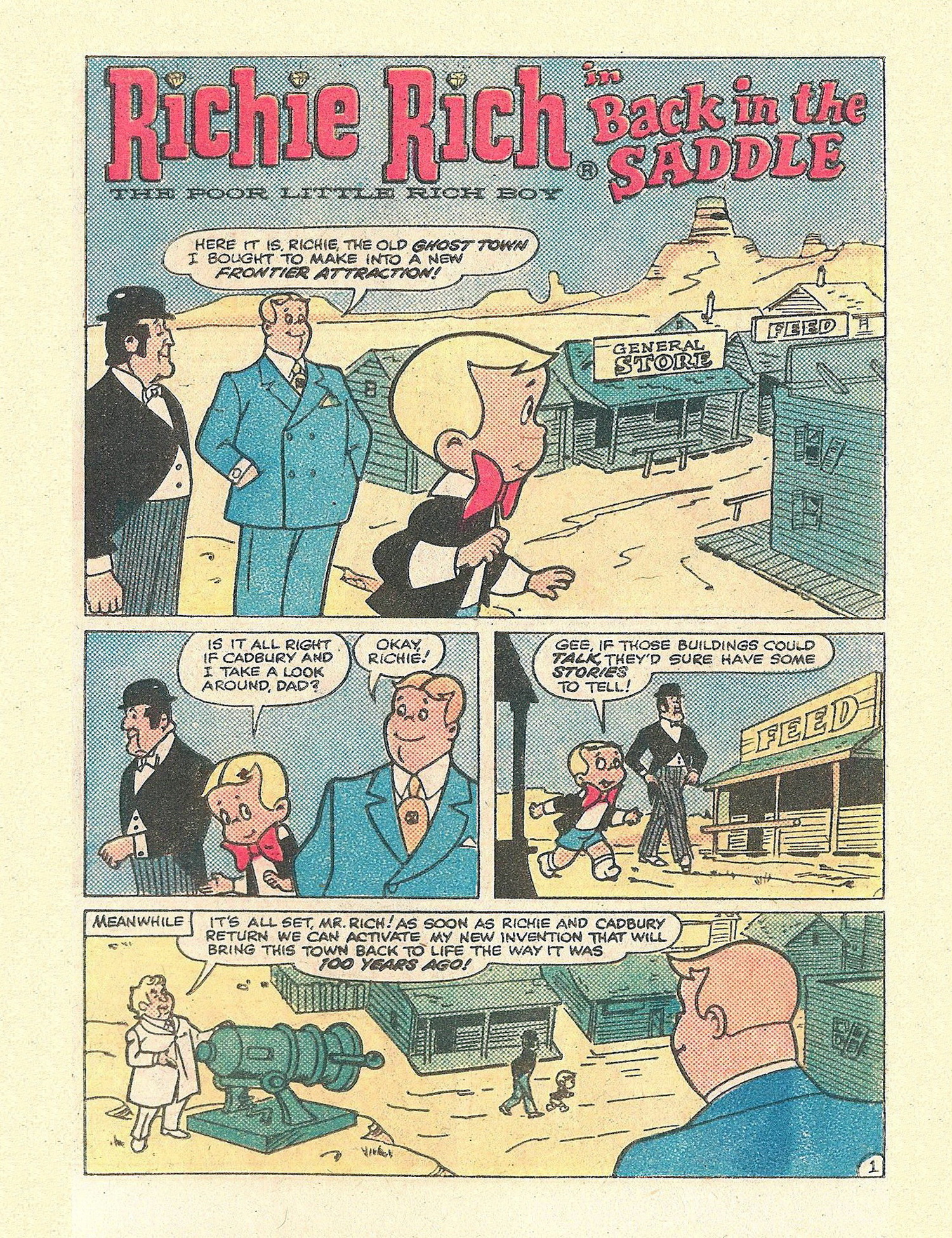 Read online Richie Rich Digest Stories comic -  Issue #13 - 73