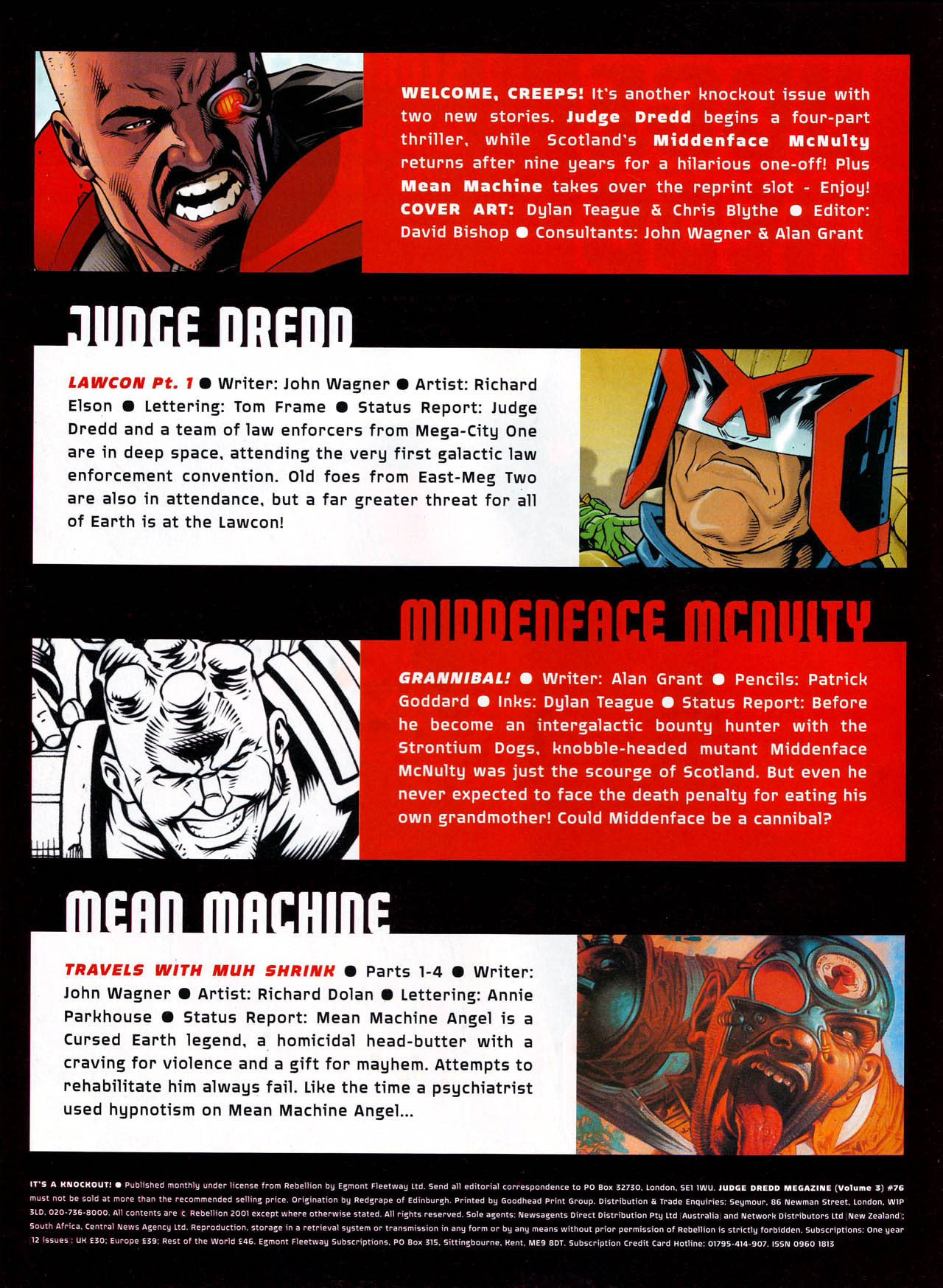 Read online Judge Dredd Megazine (vol. 3) comic -  Issue #76 - 2