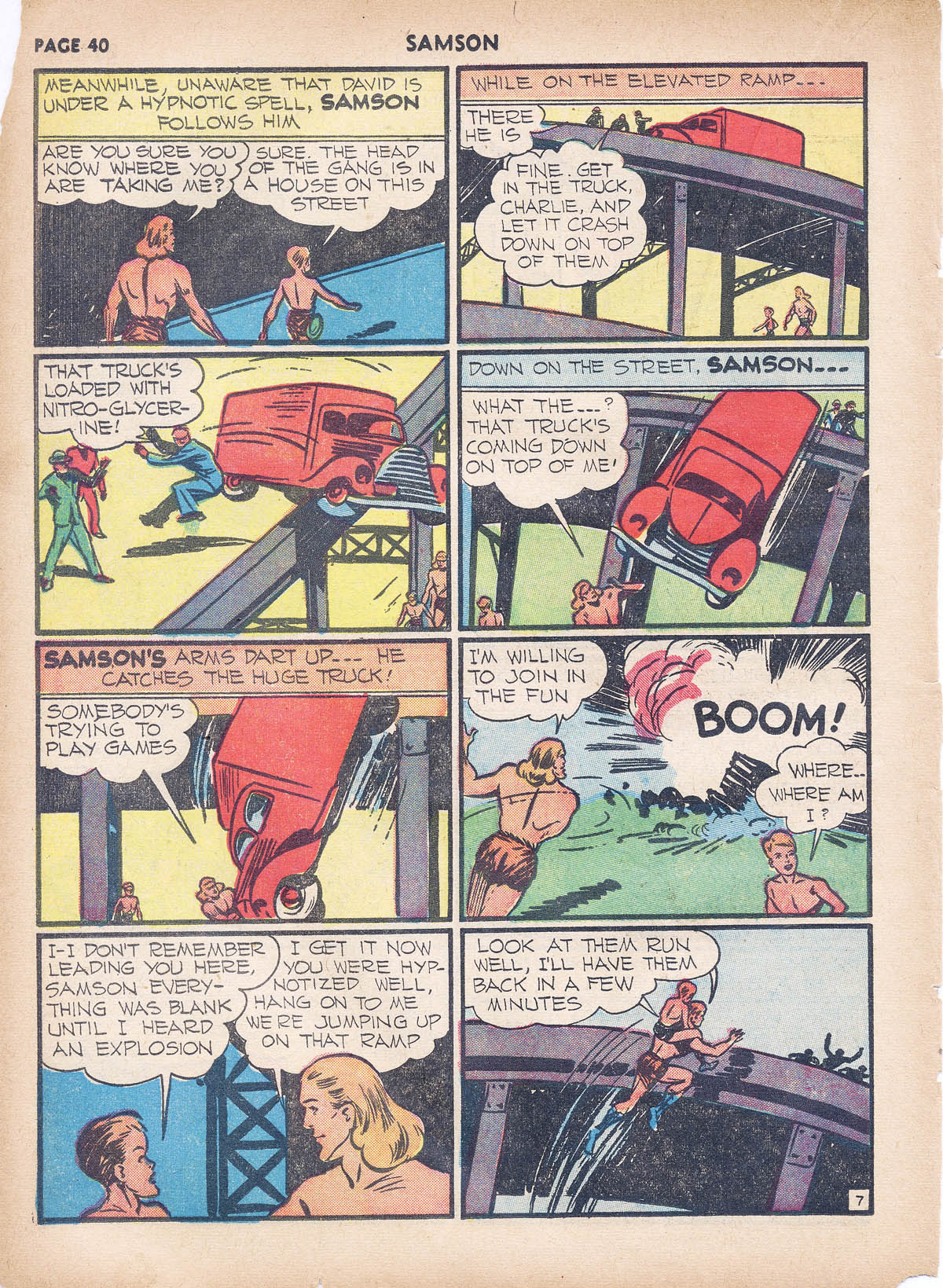 Read online Samson (1940) comic -  Issue #4 - 41