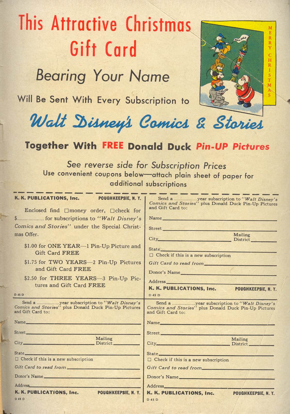 Read online Walt Disney's Comics and Stories comic -  Issue #52 - 51