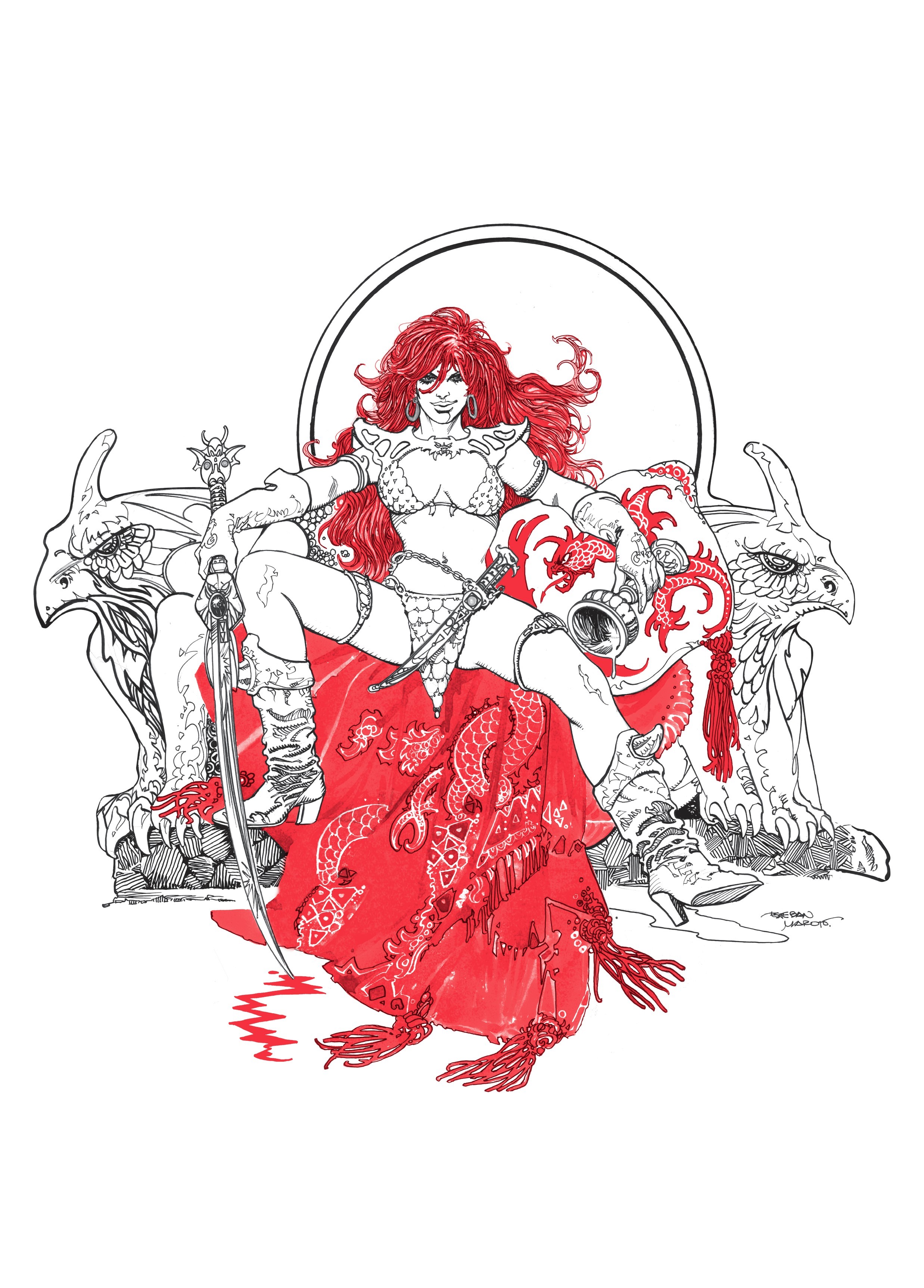 Read online Red Sonja: Ballad of the Red Goddess comic -  Issue # TPB - 4