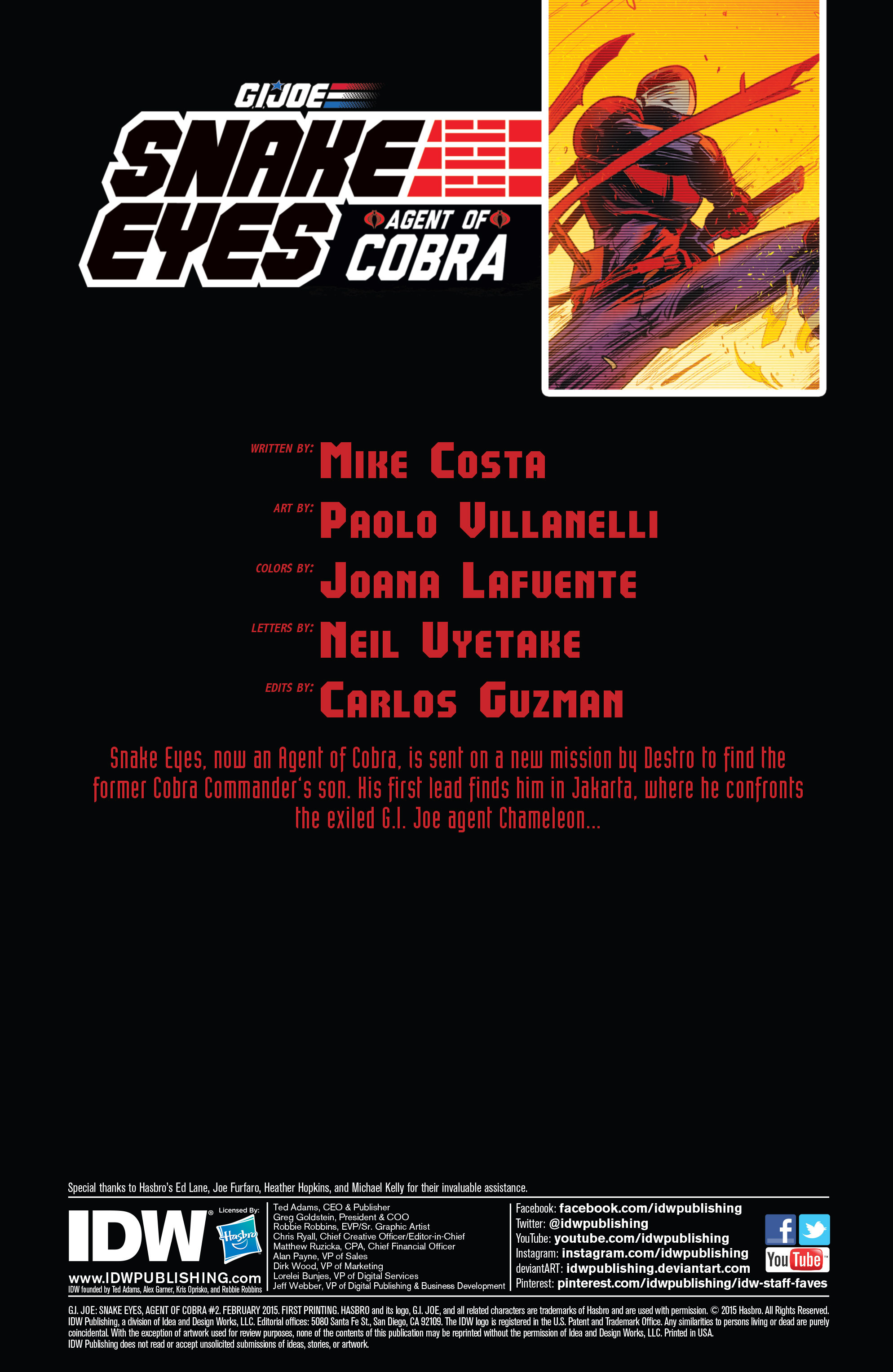 Read online G.I. Joe: Snake Eyes, Agent of Cobra comic -  Issue #2 - 2