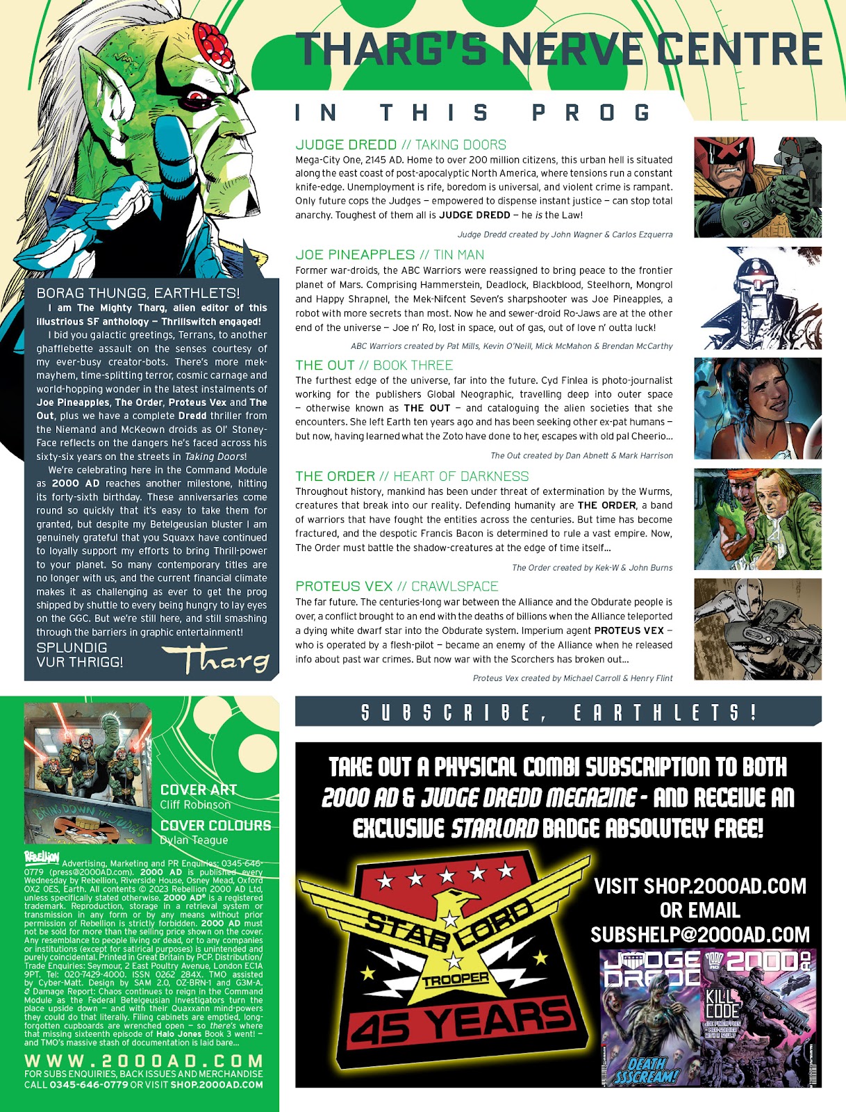 2000 AD issue 2320 - Page 2