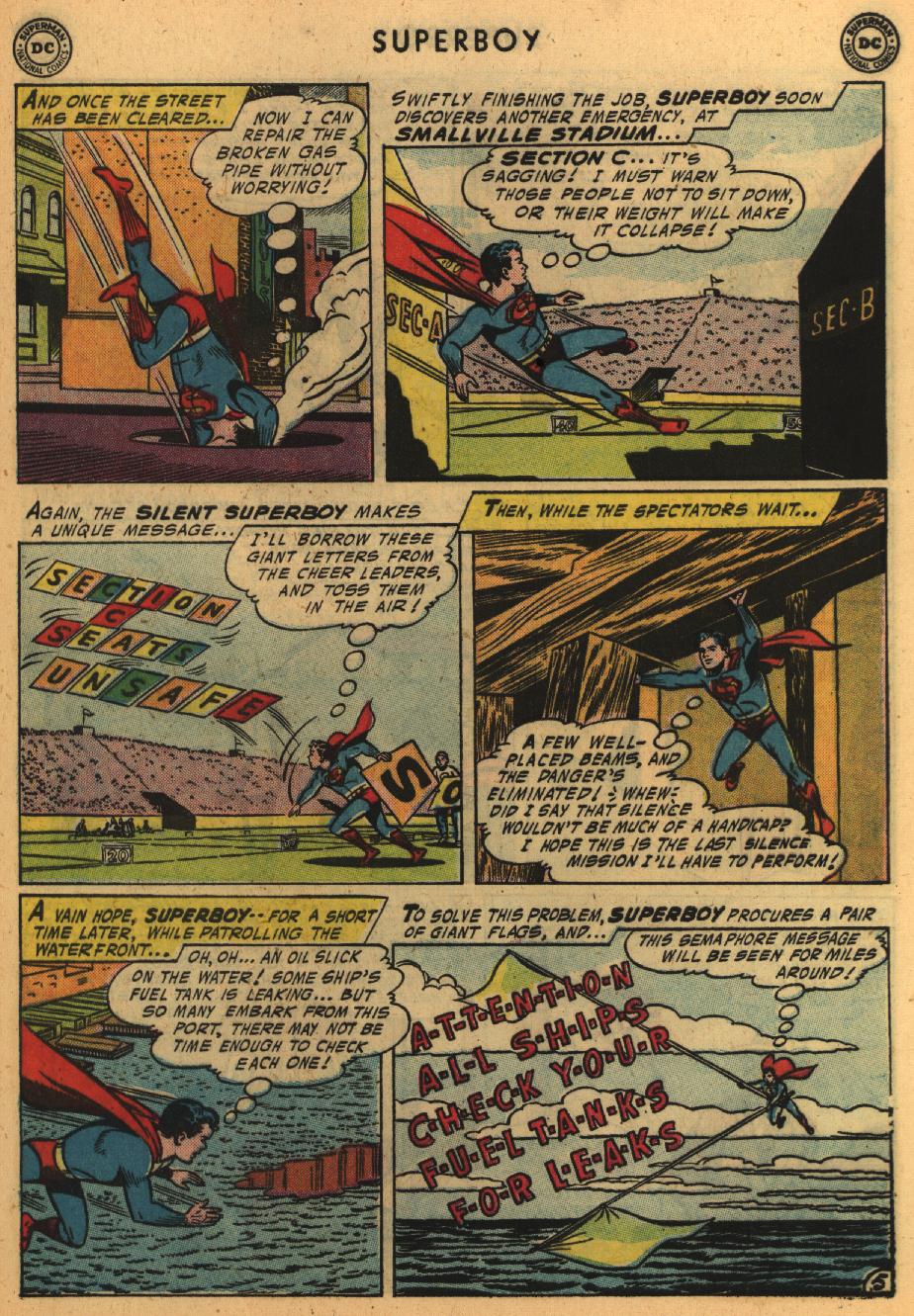 Read online Superboy (1949) comic -  Issue #54 - 27