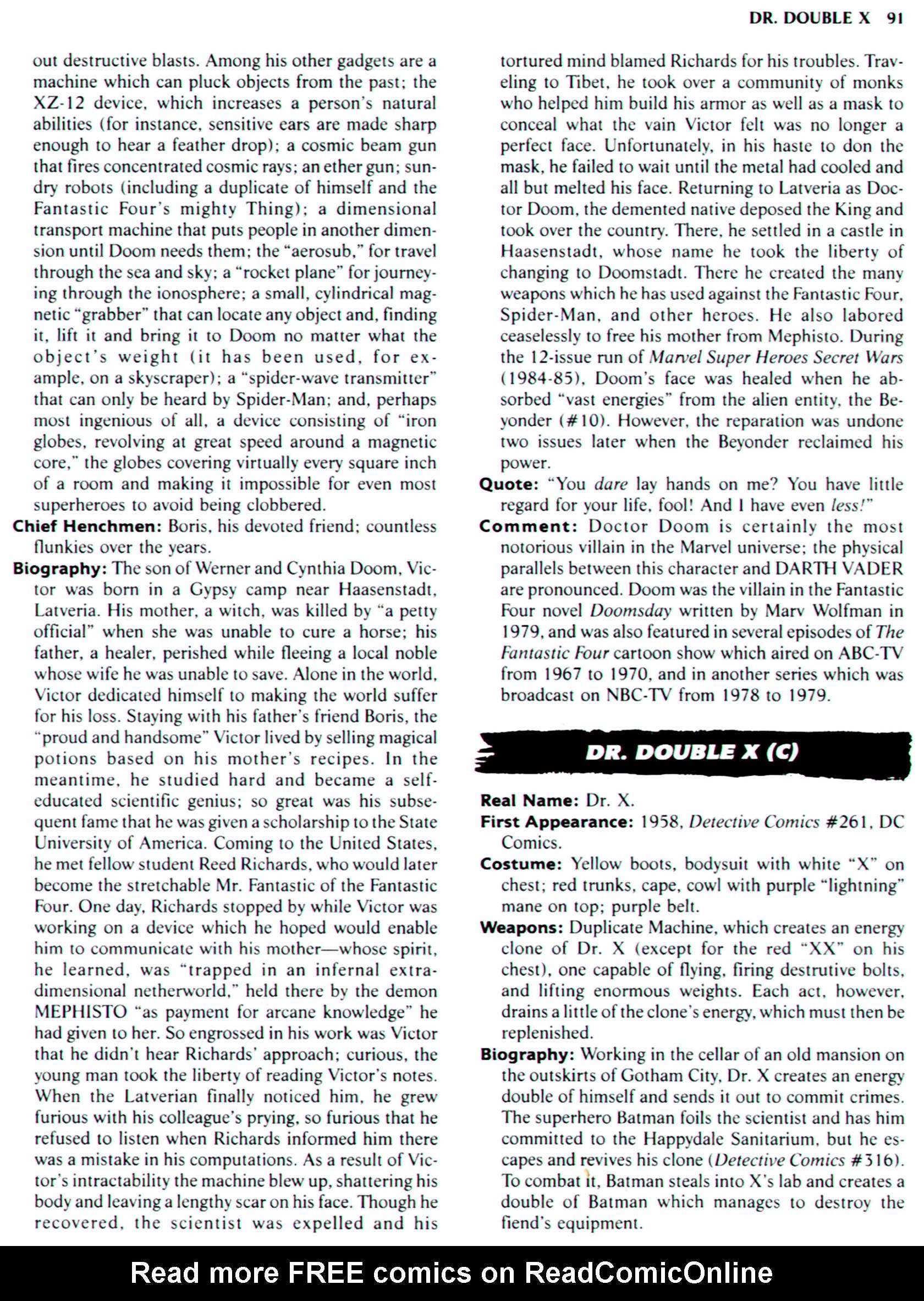 Read online The Encyclopedia of Super Villains comic -  Issue # TPB (Part 1) - 109