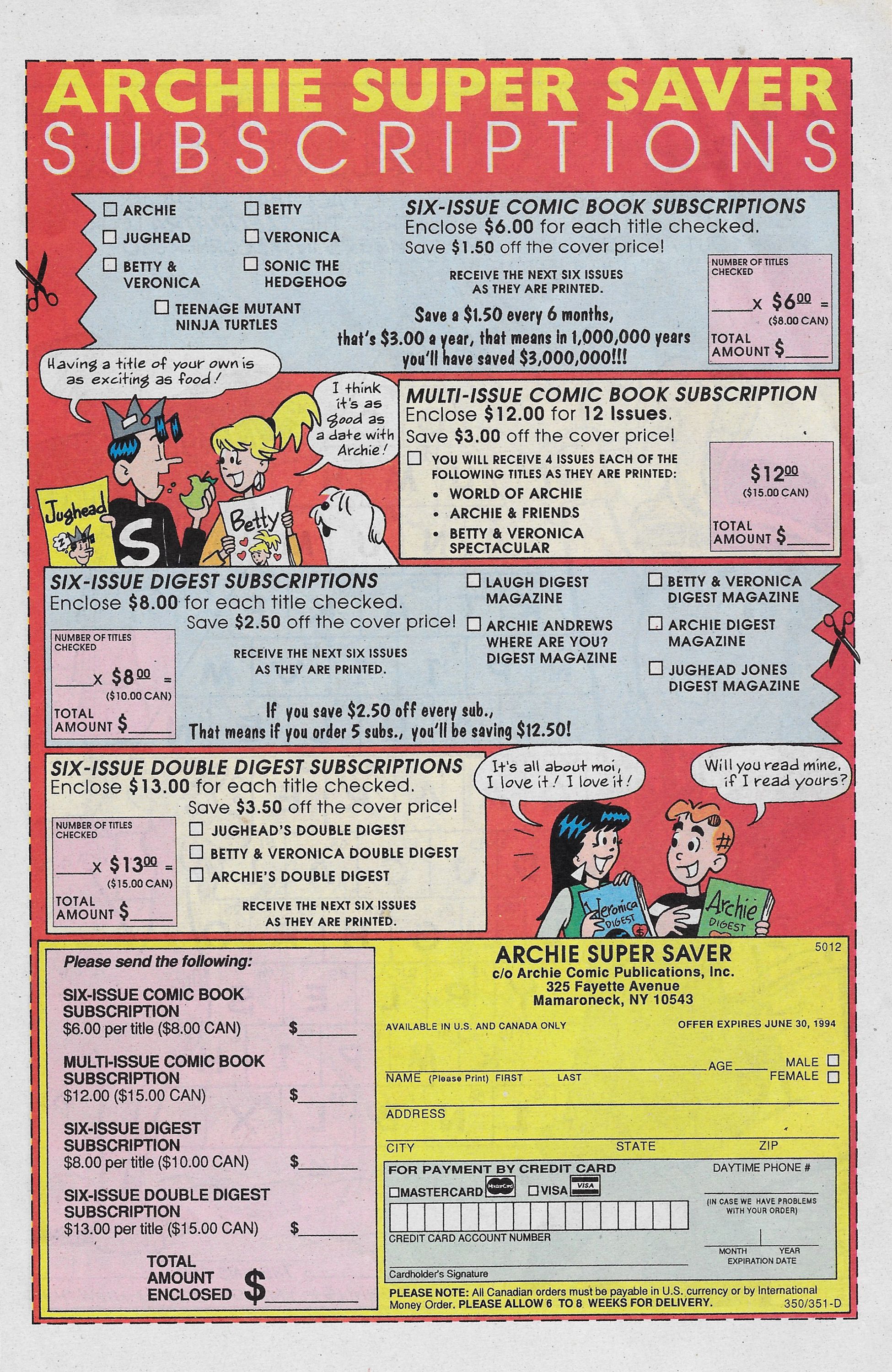 Read online Archie & Friends (1992) comic -  Issue #8 - 12