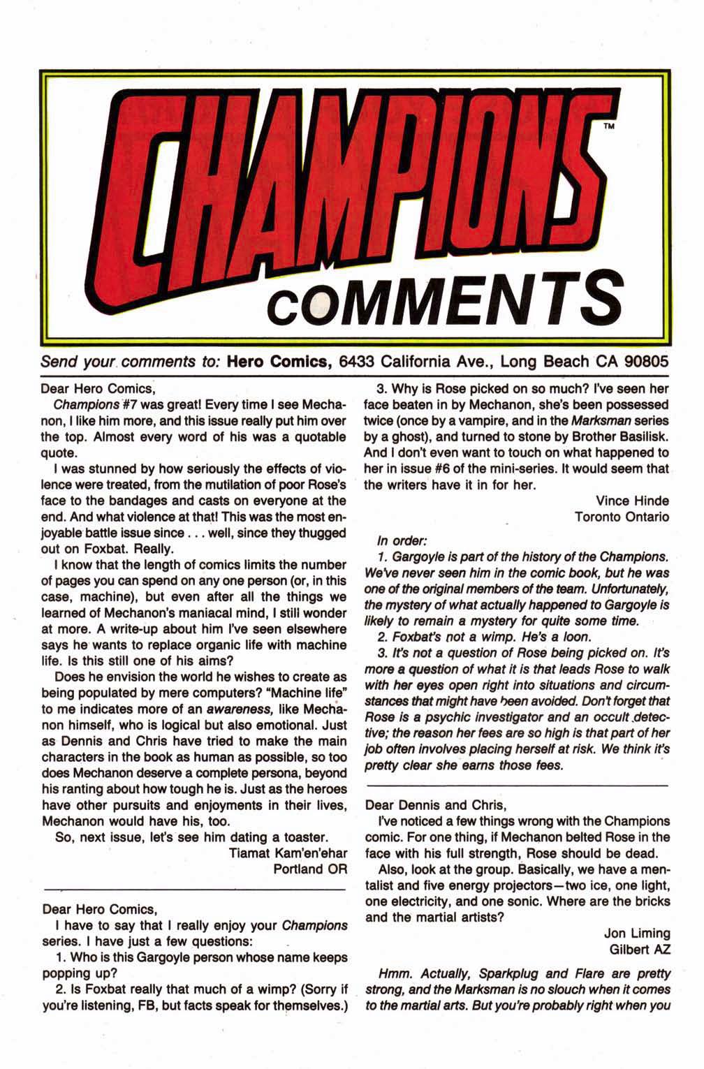 Read online Champions (1987) comic -  Issue #12 - 32