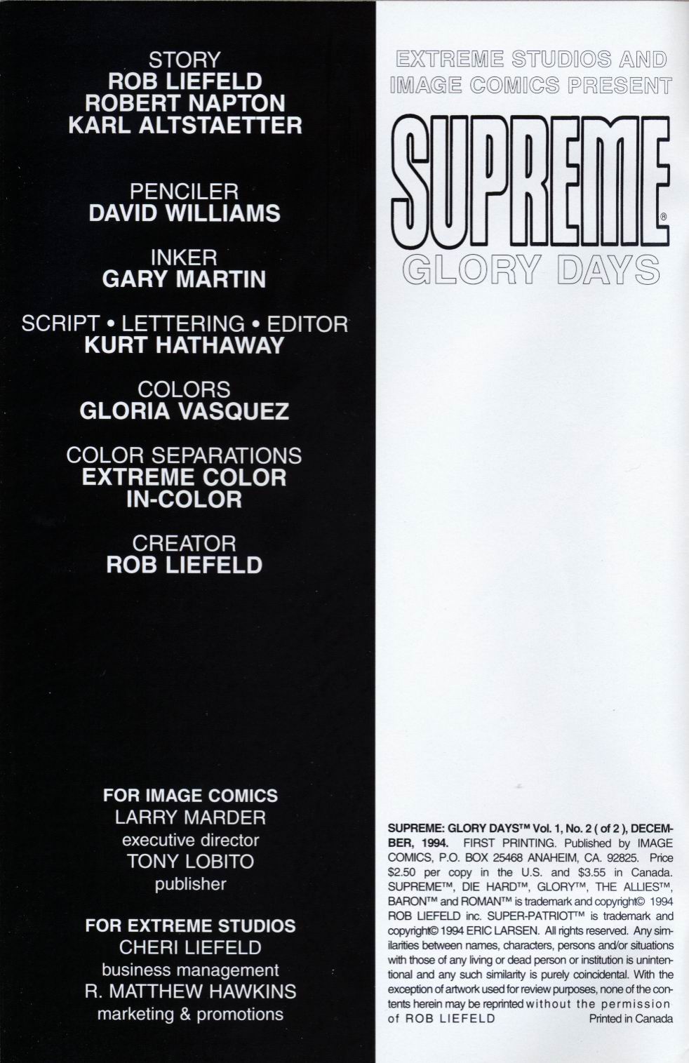 Read online Supreme: Glory Days comic -  Issue #2 - 2