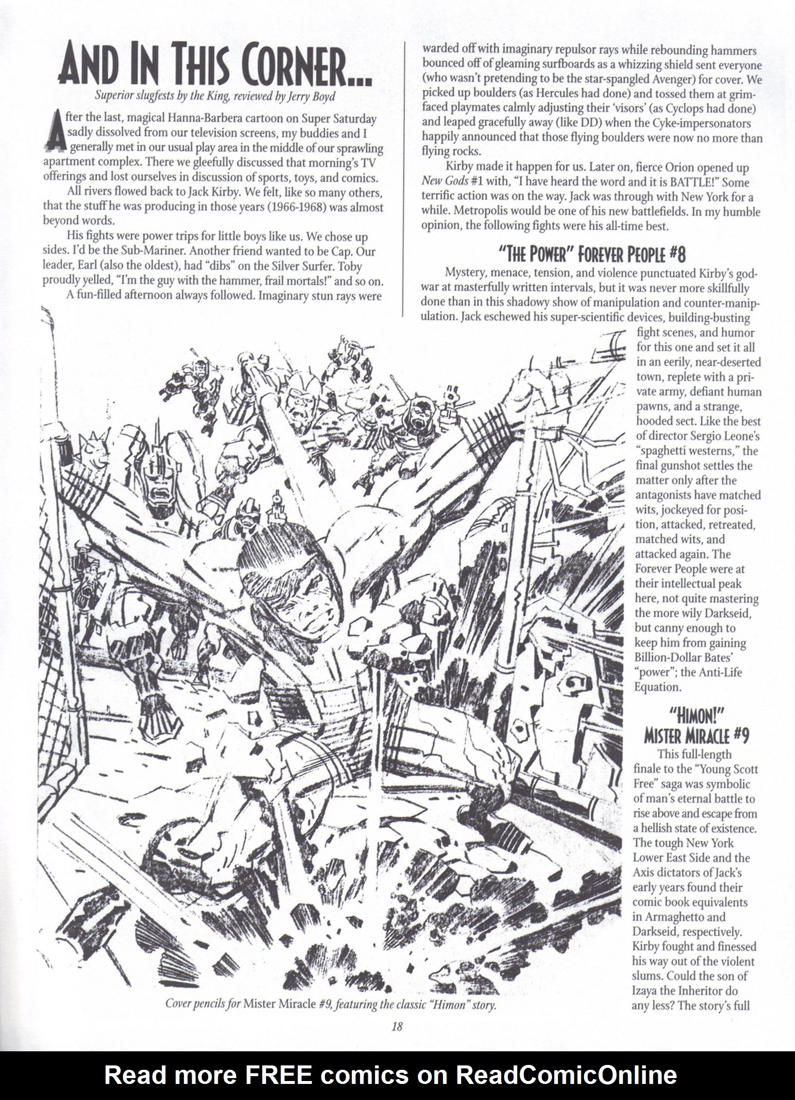 Read online The Jack Kirby Collector comic -  Issue #24 - 18