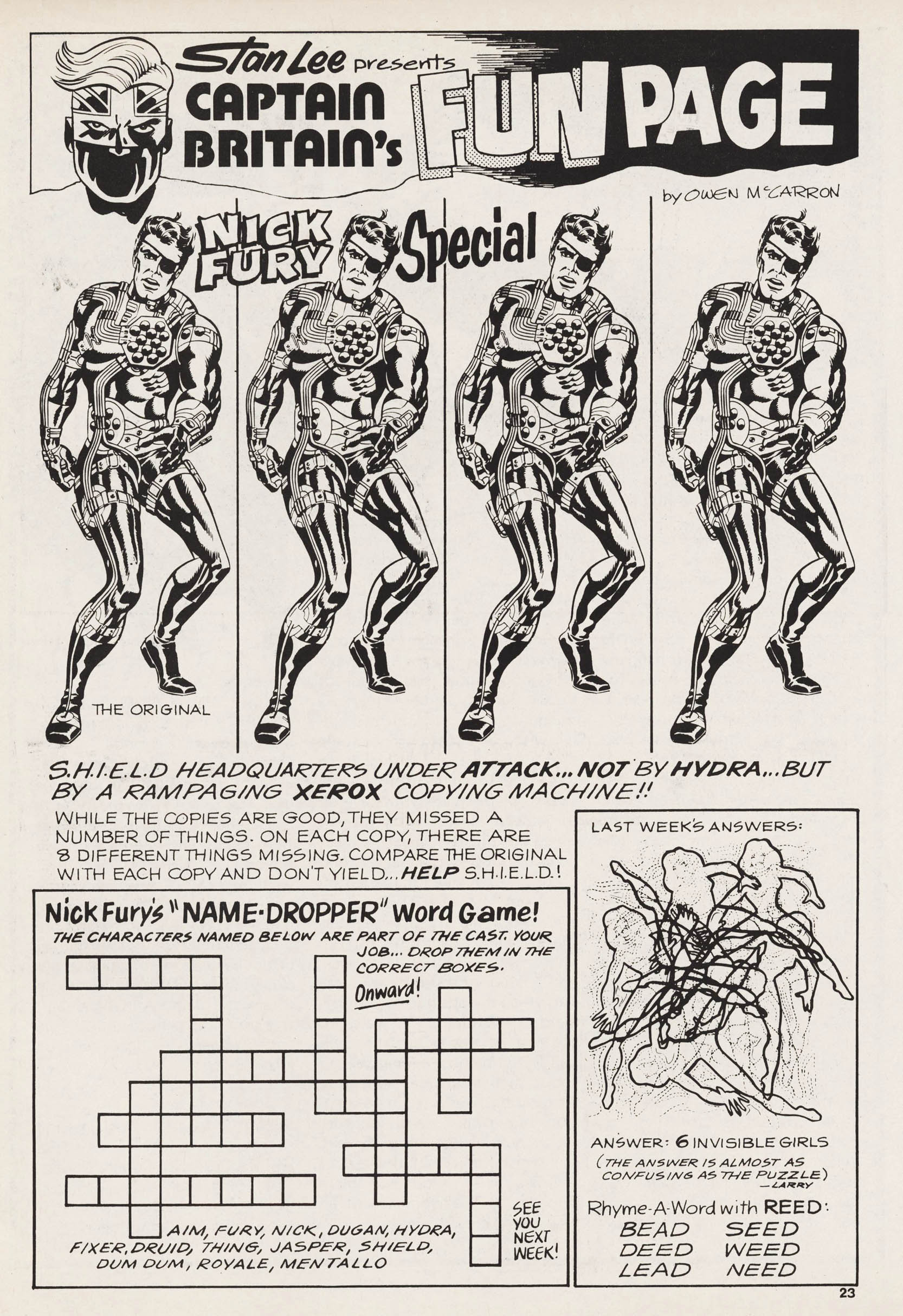 Read online Captain Britain (1976) comic -  Issue #12 - 22