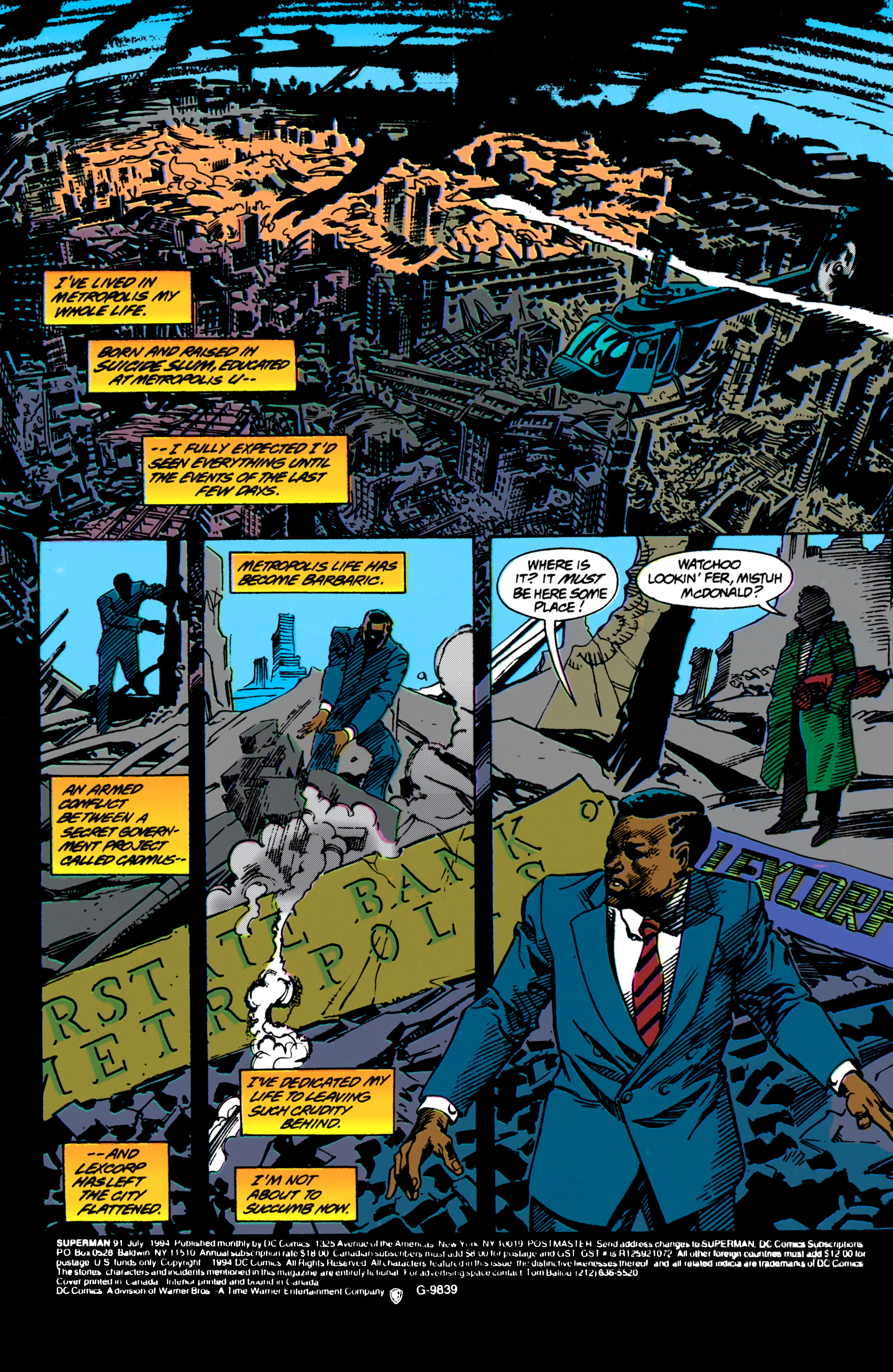 Read online Superman (1987) comic -  Issue #91 - 2