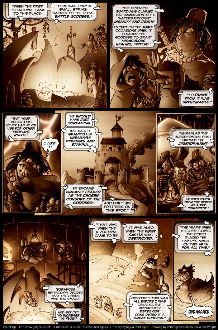 Read online Girl Genius (2002) comic -  Issue #9 - 113