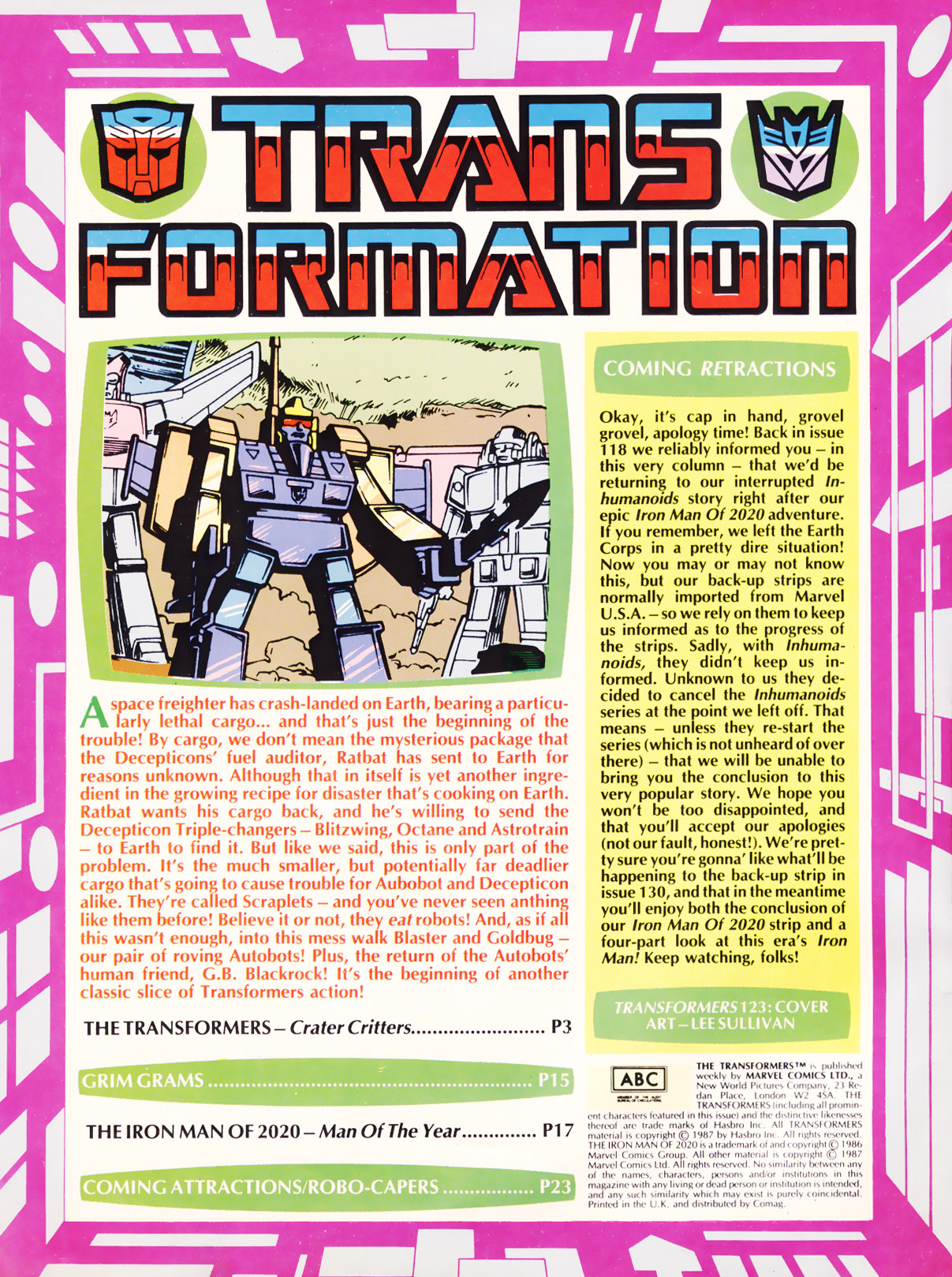 Read online The Transformers (UK) comic -  Issue #123 - 2