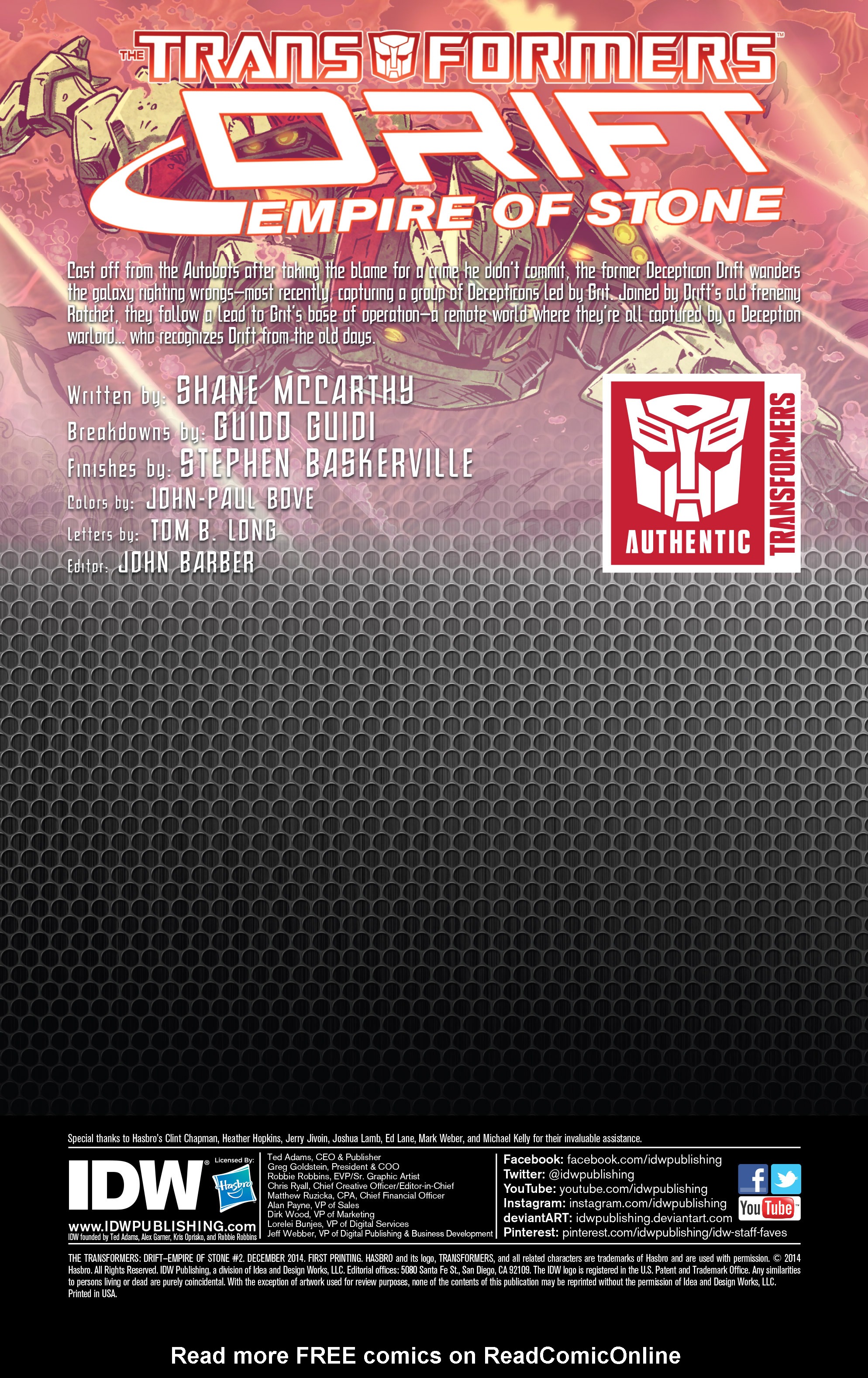 Read online The Transformers: Drift - Empire of Stone comic -  Issue #2 - 2