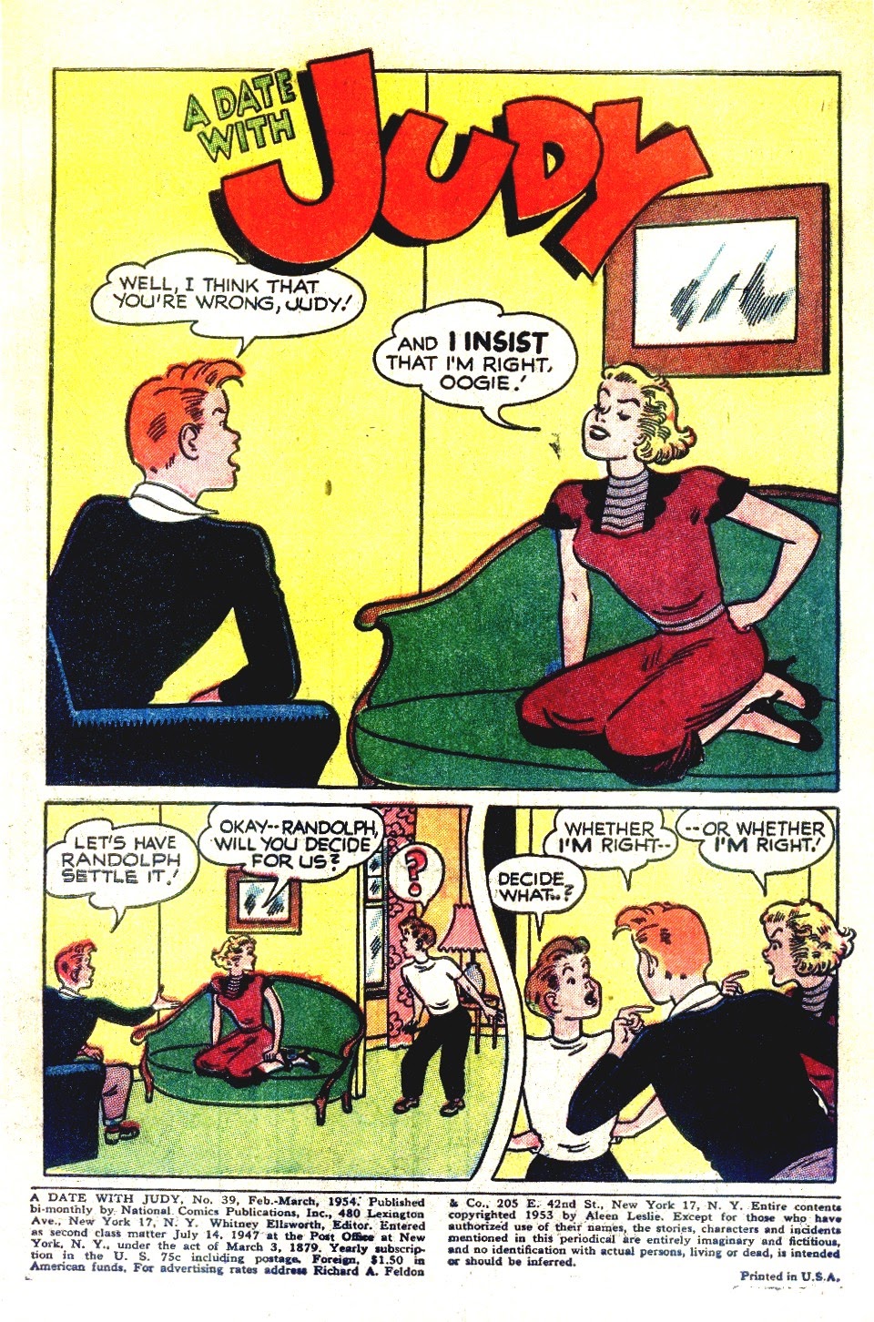 Read online A Date with Judy comic -  Issue #39 - 3