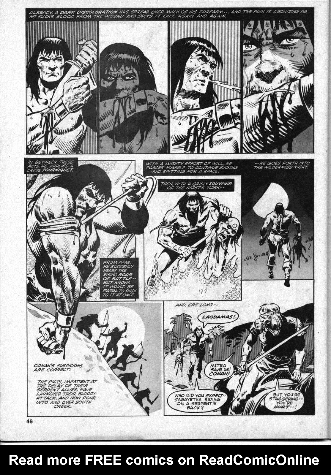 Read online The Savage Sword Of Conan comic -  Issue #46 - 45