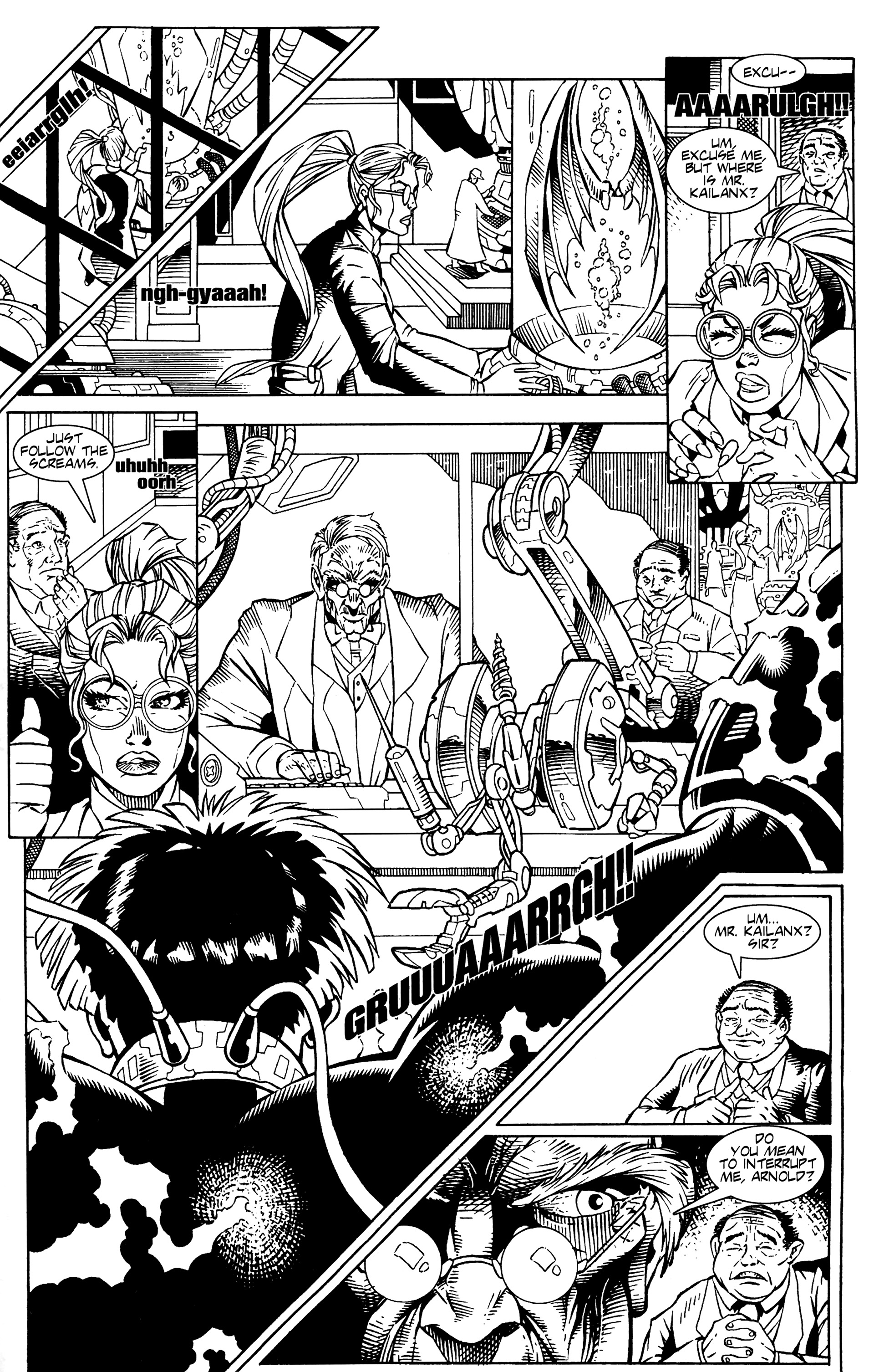 Read online Warrior Nun: Black & White comic -  Issue #9 - 9