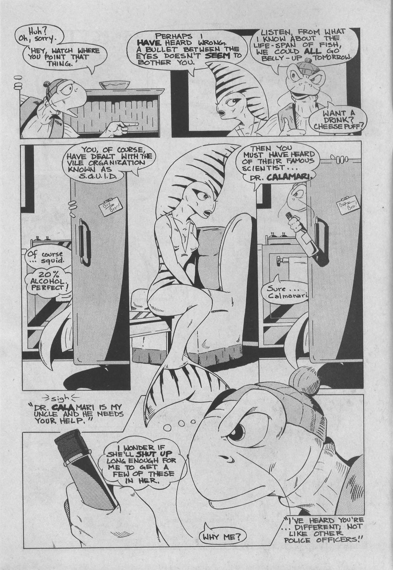 Read online The Fish Police comic -  Issue #1 - 6