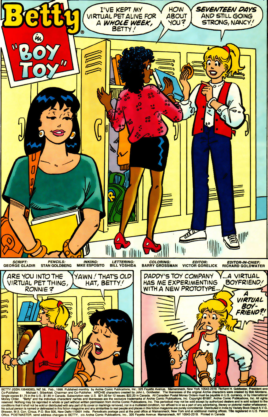 Read online Betty comic -  Issue #58 - 2