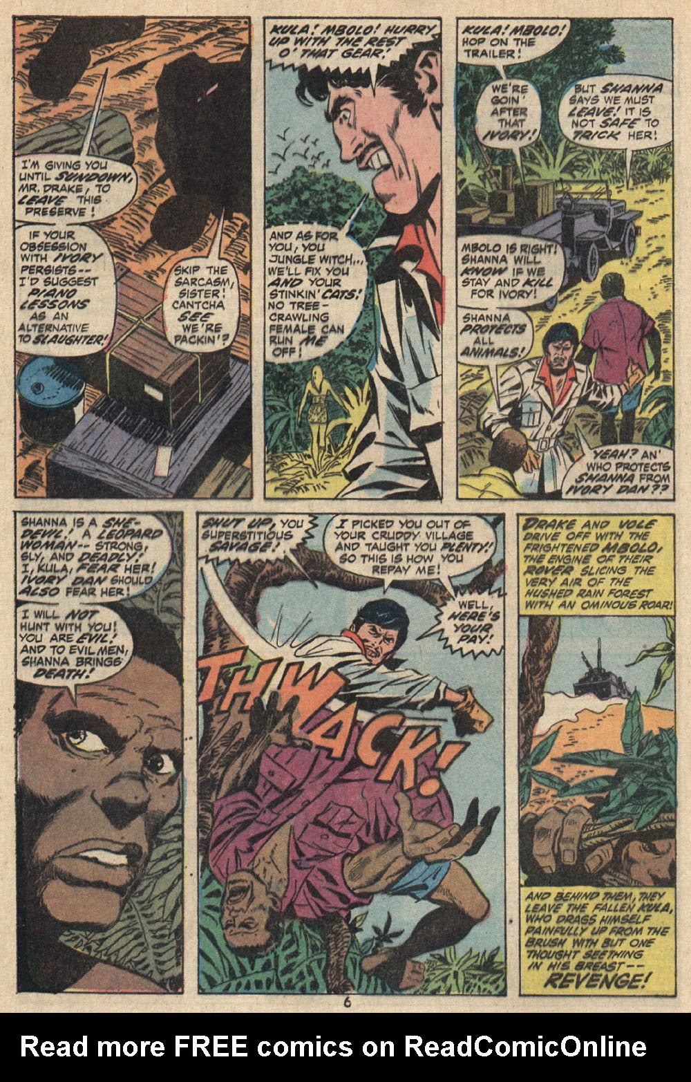 Read online Shanna, the She-Devil (1972) comic -  Issue #1 - 6