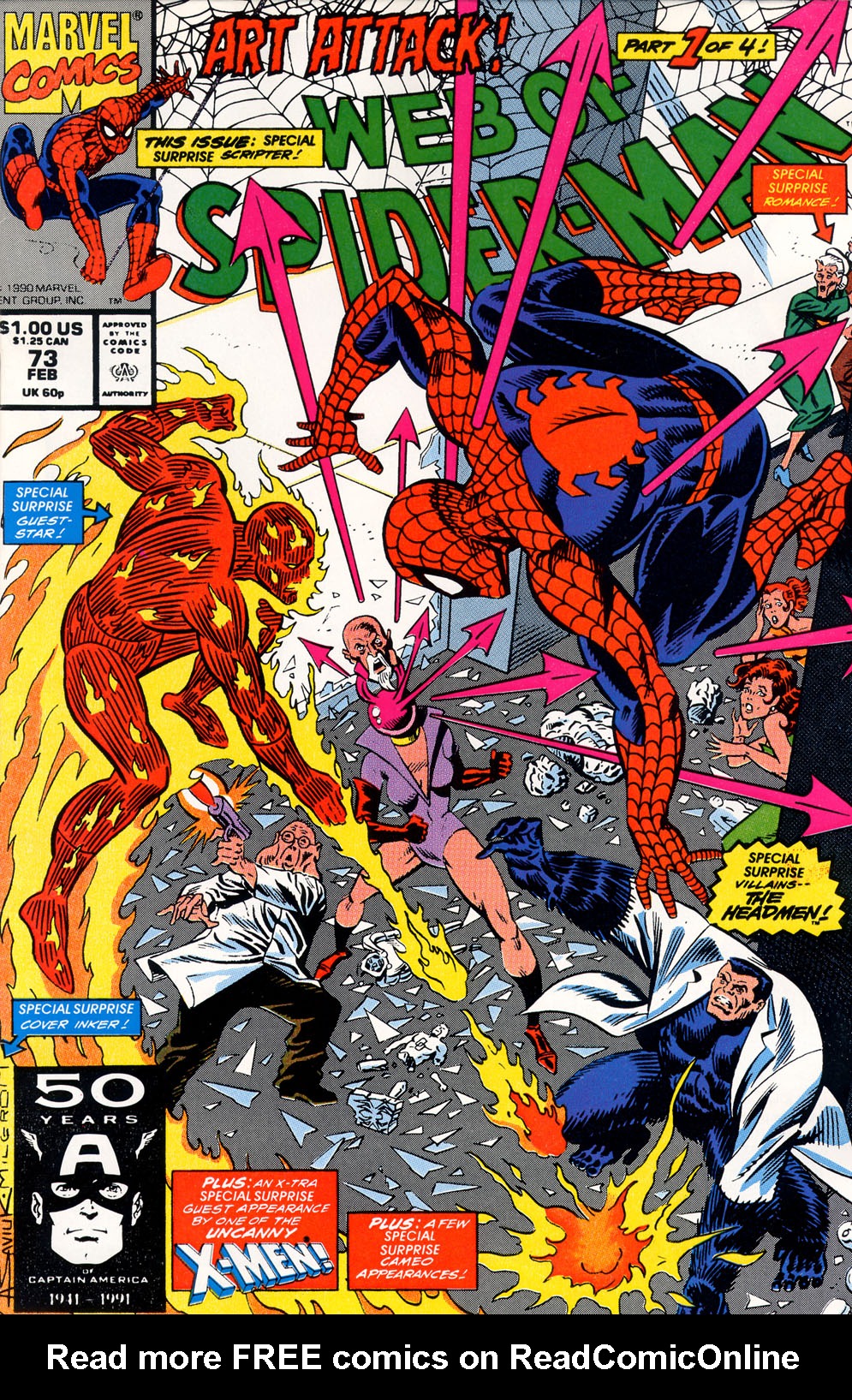 Read online Web of Spider-Man (1985) comic -  Issue #73 - 1