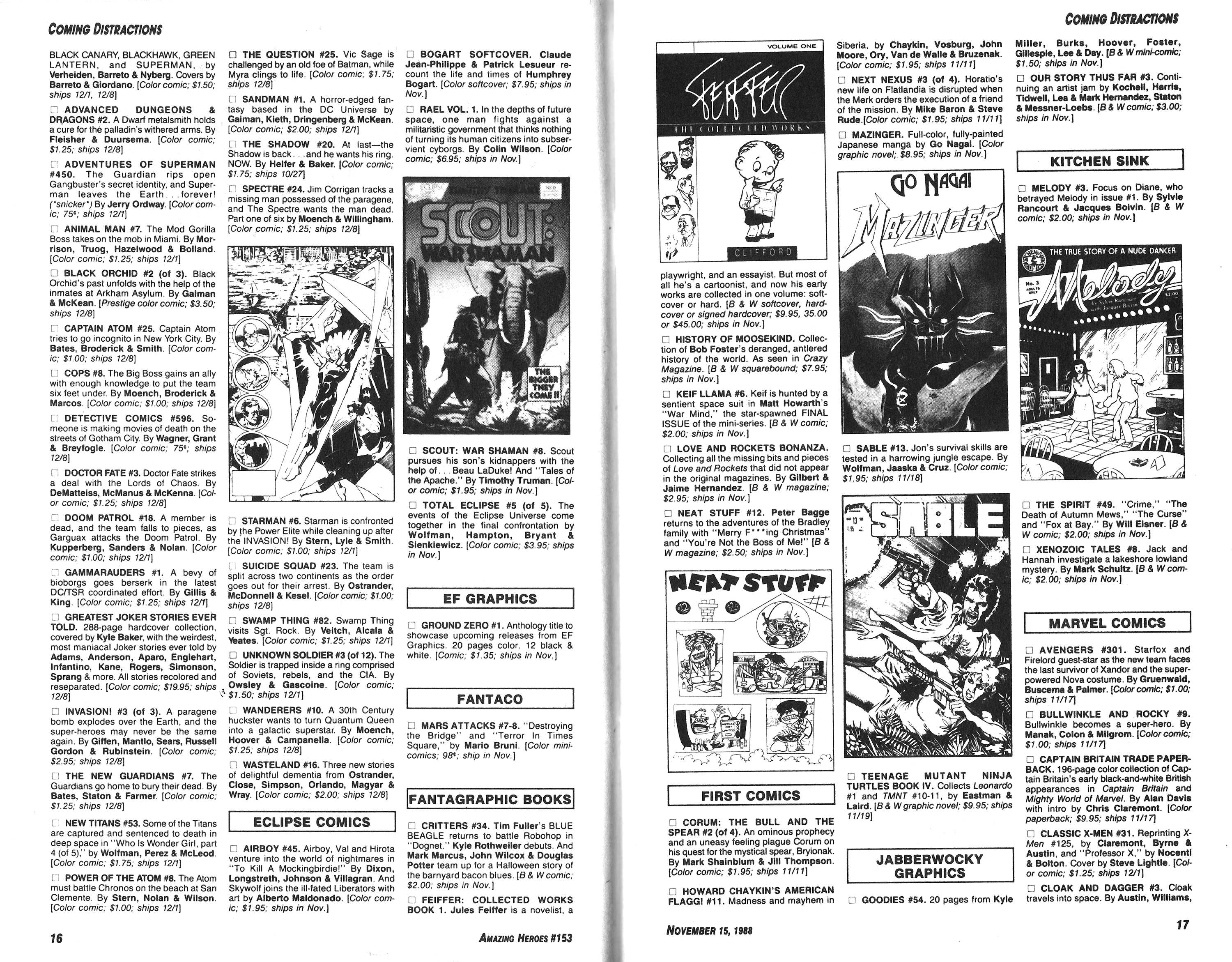 Read online Amazing Heroes comic -  Issue #153 - 9