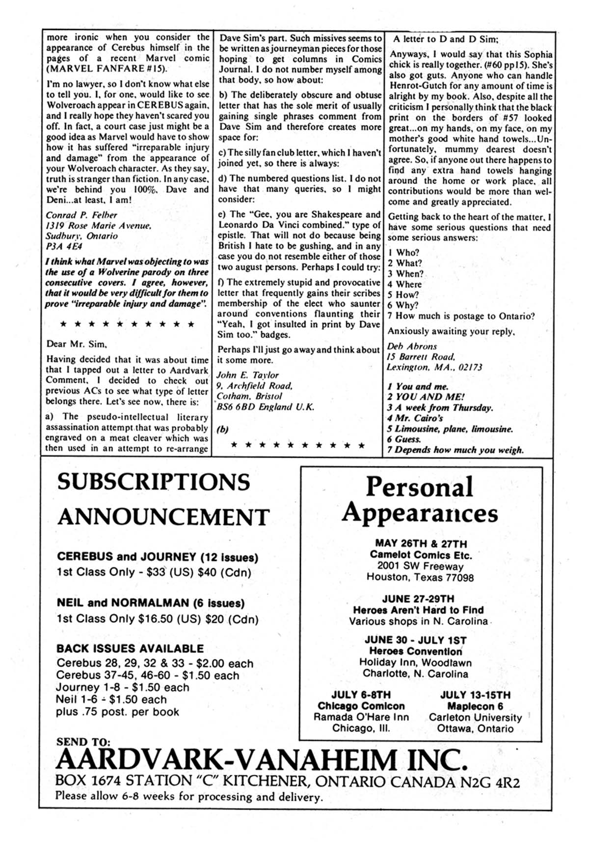 Read online Cerebus comic -  Issue #62 - 32