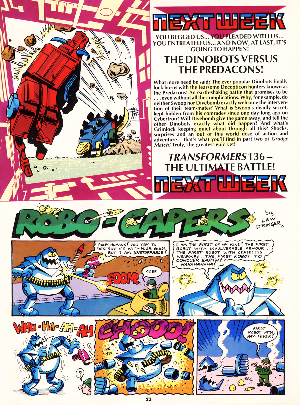 Read online The Transformers (UK) comic -  Issue #135 - 21