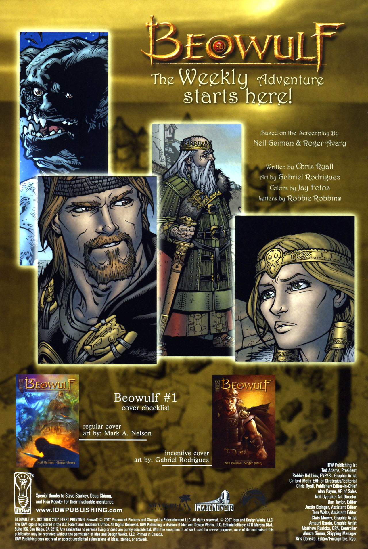 Read online Beowulf (2007) comic -  Issue #1 - 2