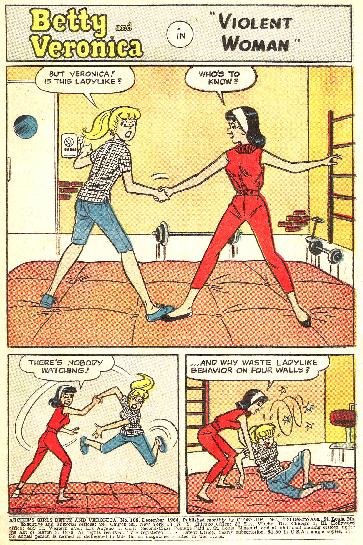 Read online Archie's Girls Betty and Veronica comic -  Issue #108 - 3