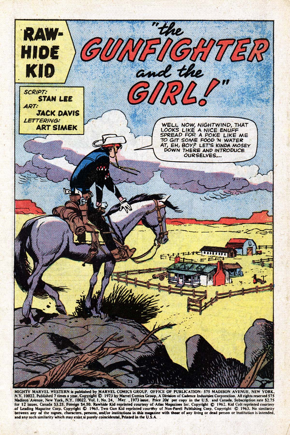 Read online The Mighty Marvel Western comic -  Issue #24 - 2