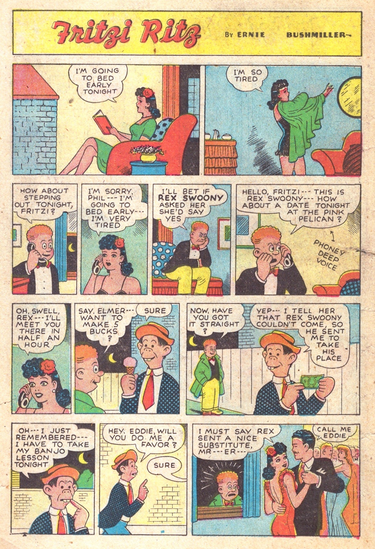 Read online Fritzi Ritz (1948) comic -  Issue #1 - 14
