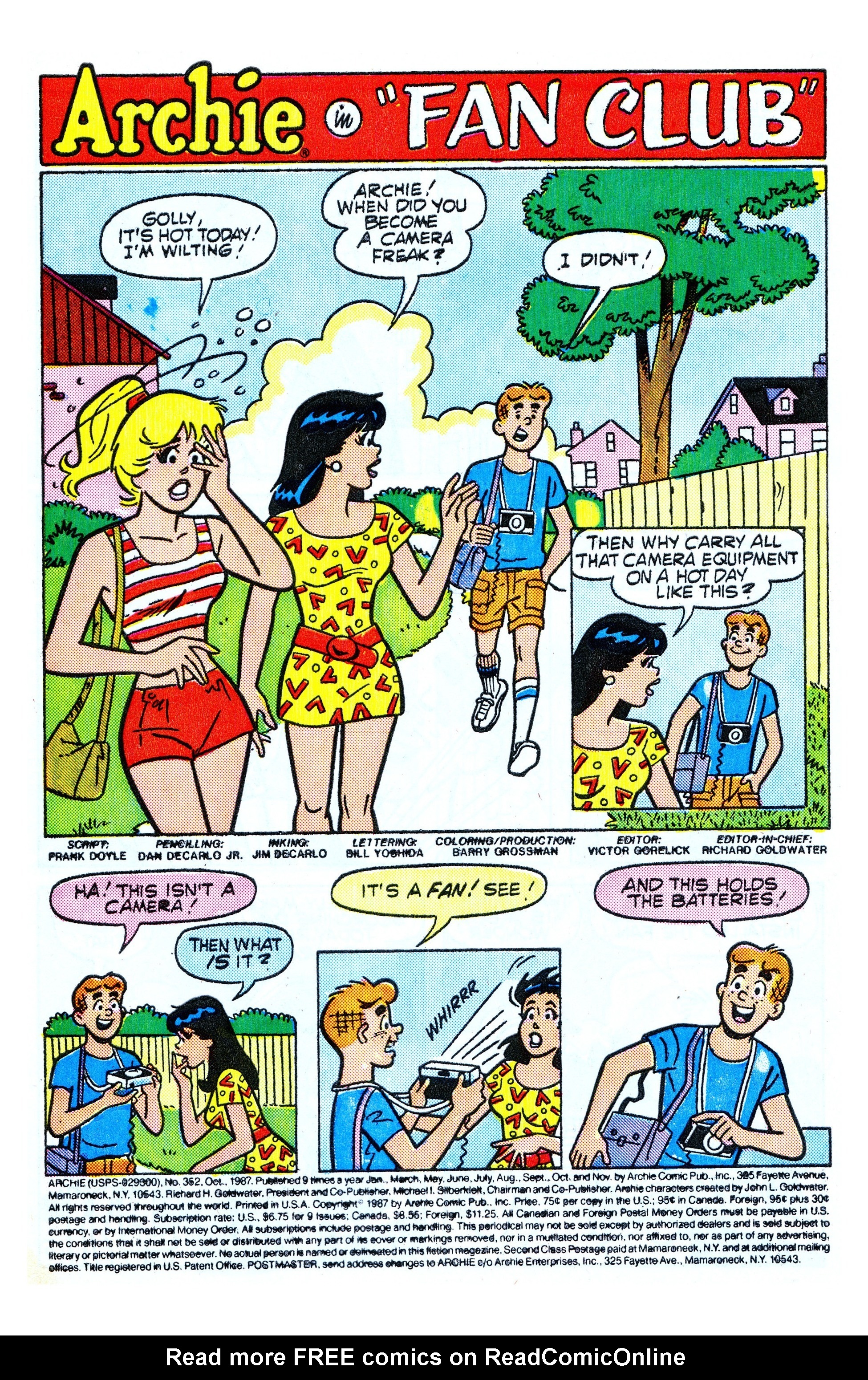 Read online Archie (1960) comic -  Issue #352 - 2