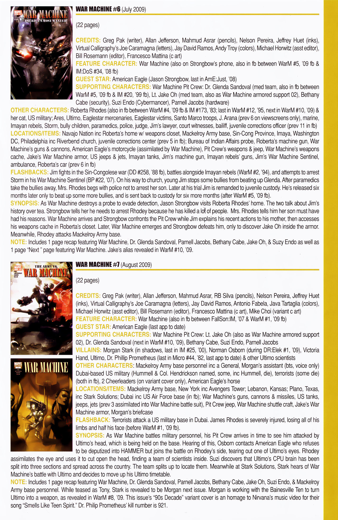 Read online Official Index to the Marvel Universe comic -  Issue #14 - 39