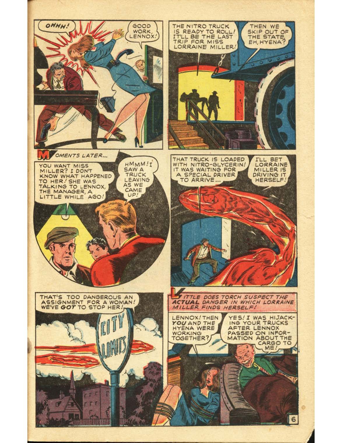 Read online The Human Torch (1940) comic -  Issue #30 - 32