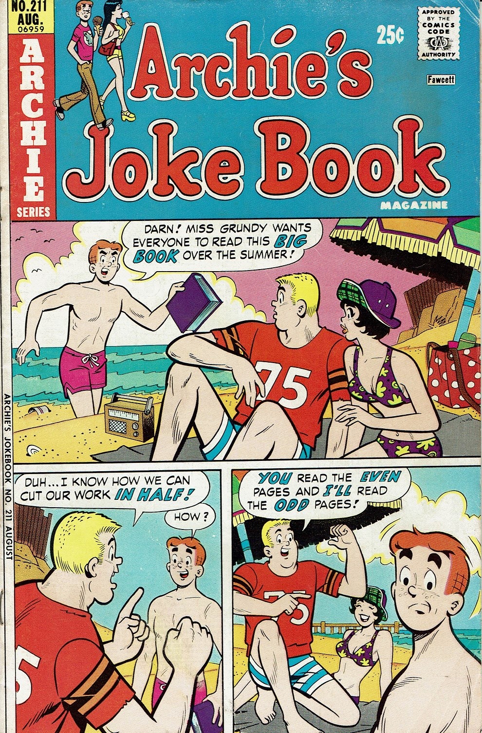 Read online Archie's Joke Book Magazine comic -  Issue #211 - 1