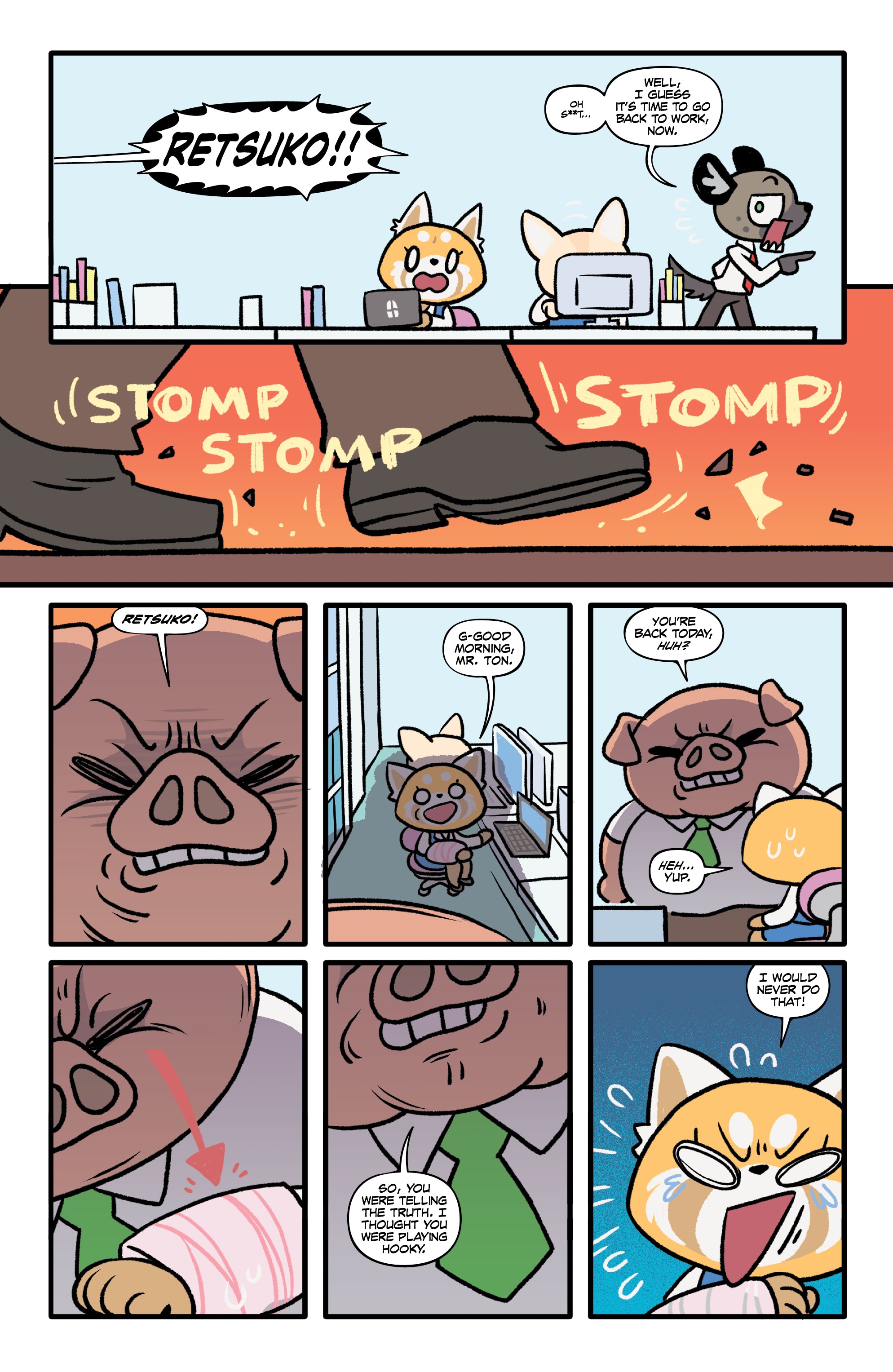 Read online Aggretsuko comic -  Issue #4 - 9