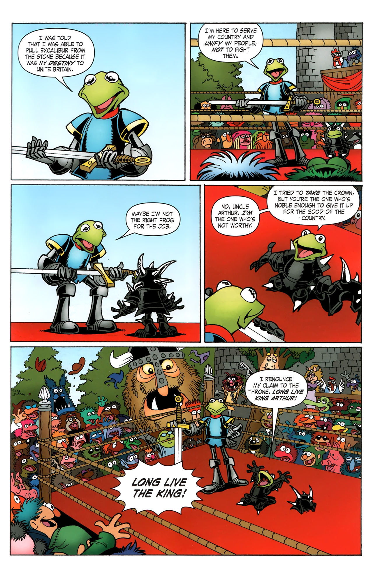 Read online Muppet King Arthur comic -  Issue #4 - 16