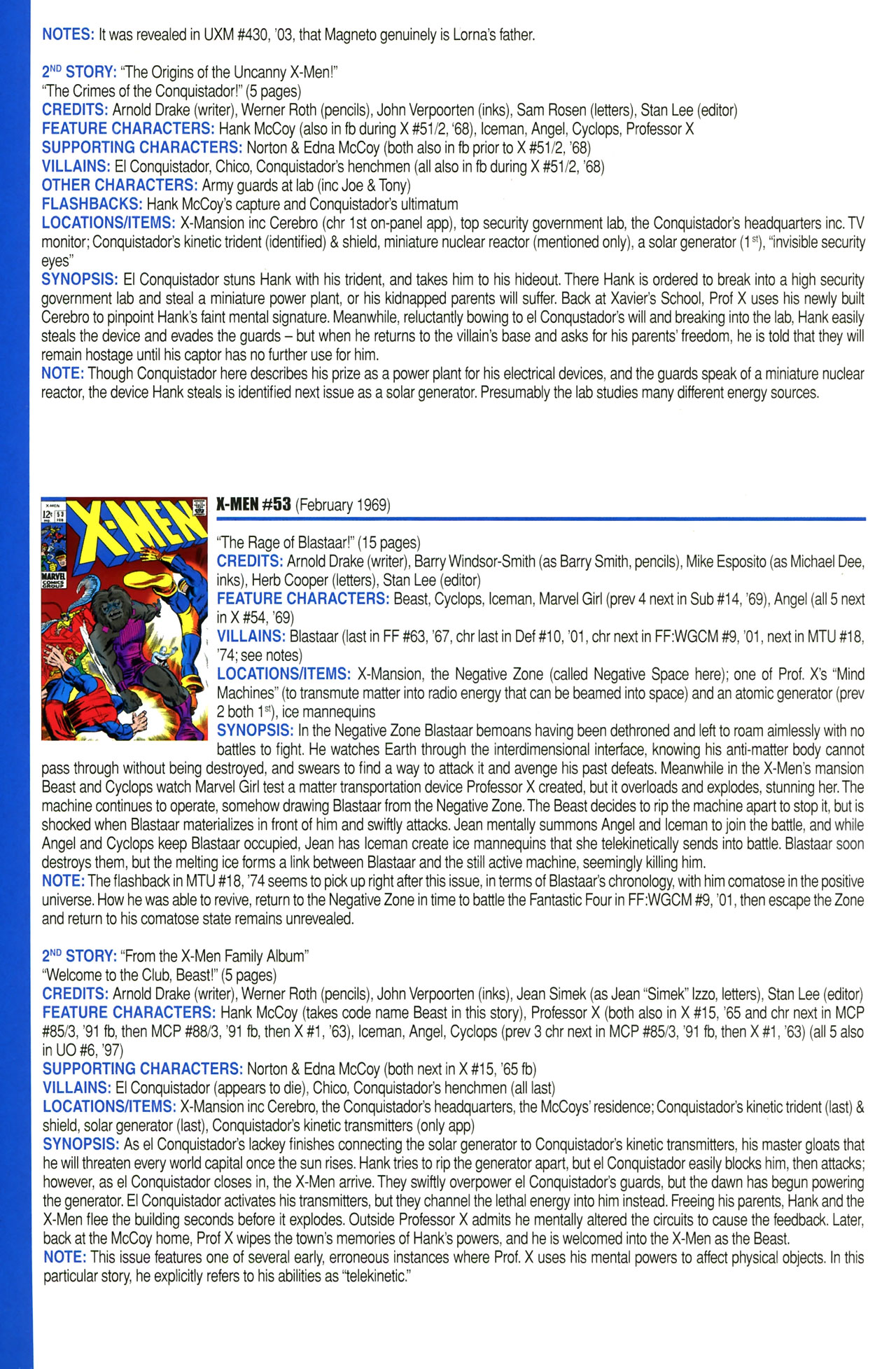 Read online Official Index to the Marvel Universe comic -  Issue #2 - 46