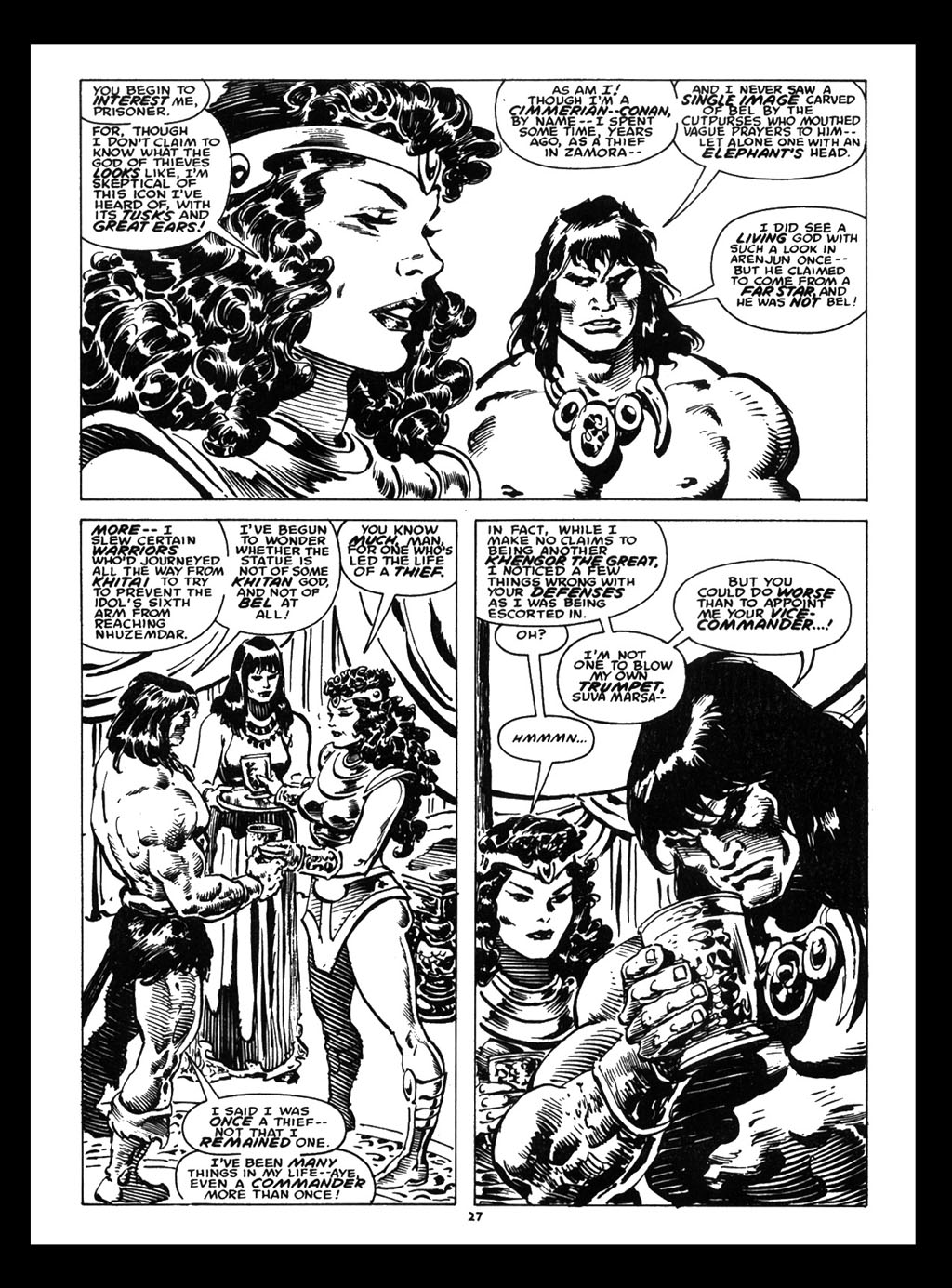 Read online The Savage Sword Of Conan comic -  Issue #212 - 29