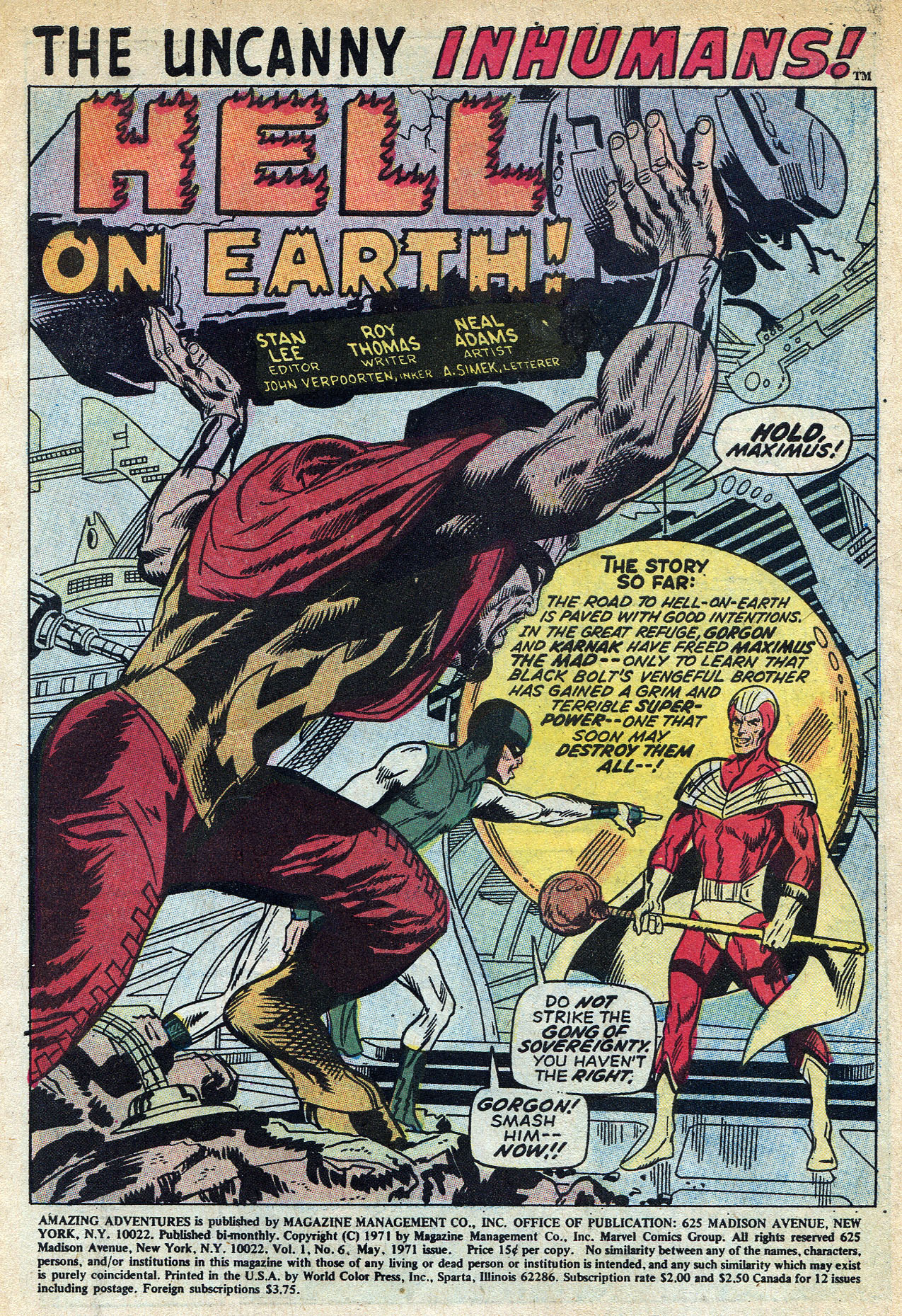 Read online Amazing Adventures (1970) comic -  Issue #6 - 3