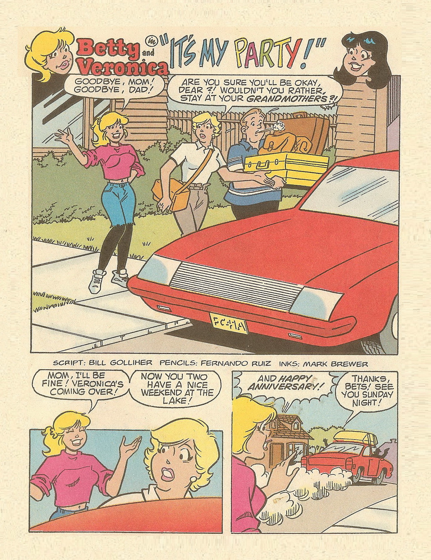 Read online Betty and Veronica Digest Magazine comic -  Issue #81 - 92