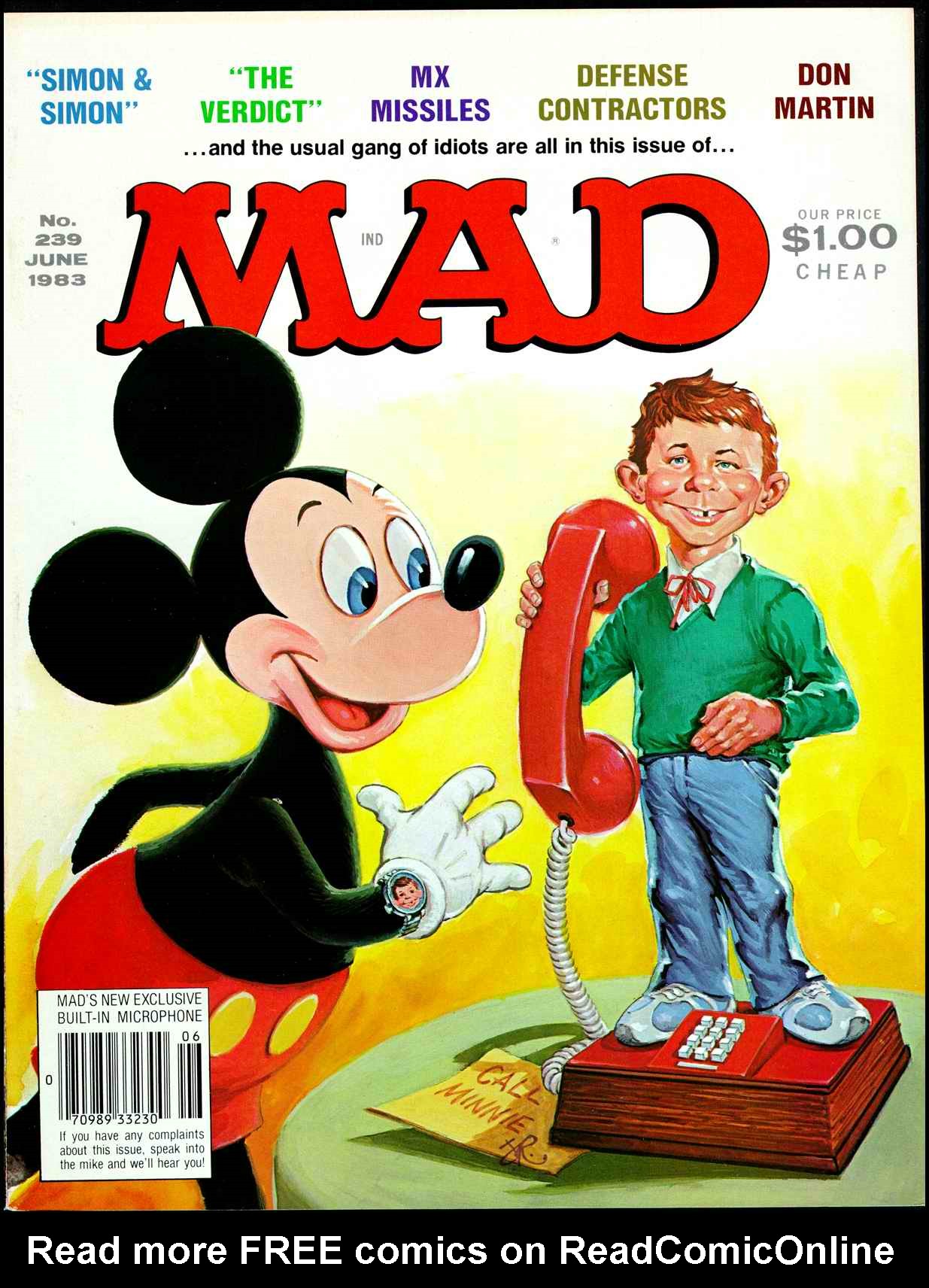 Read online MAD comic -  Issue #239 - 1